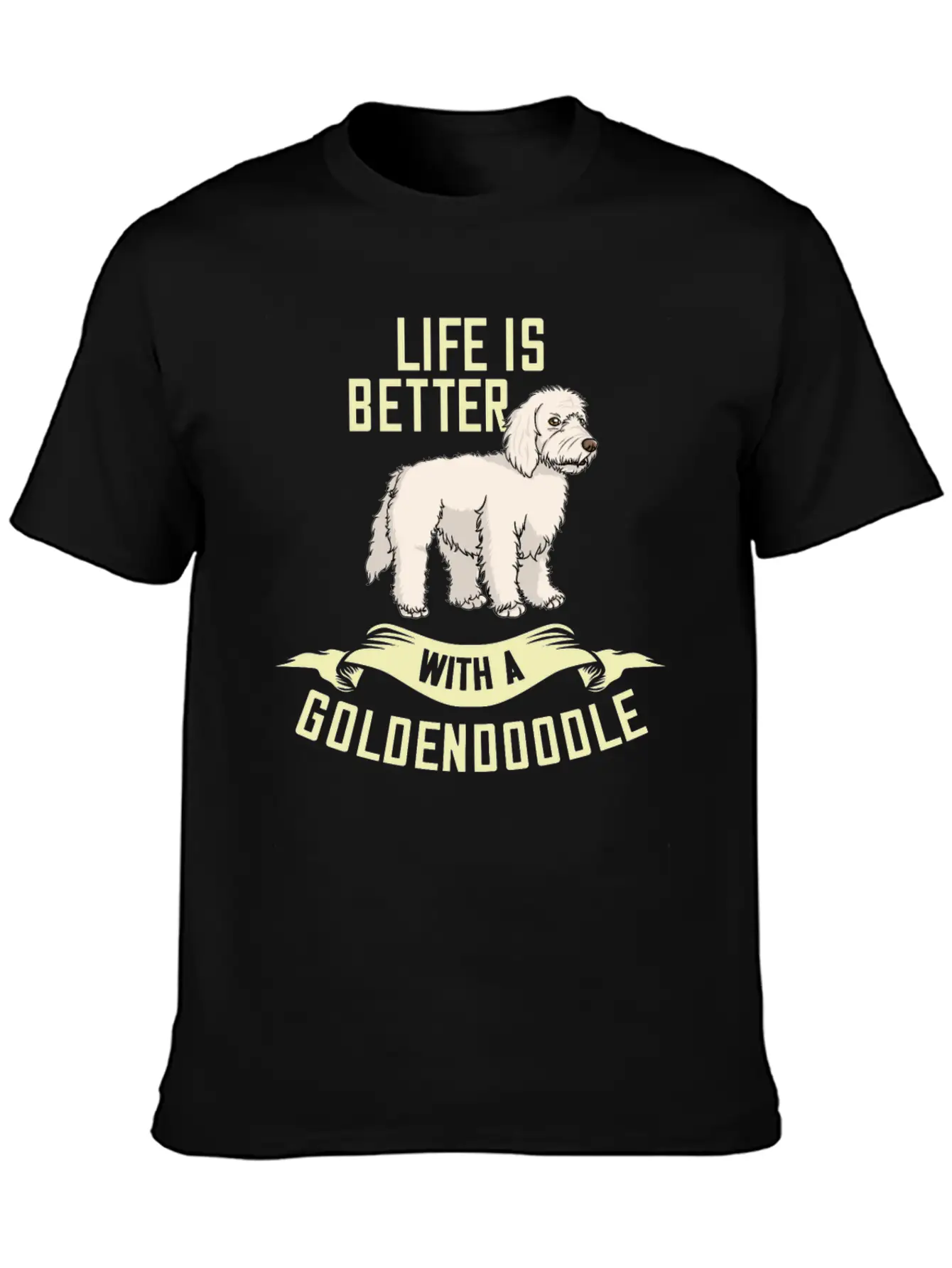 Goldendoodle Dog Gift Doodle Puppies Owner Lover Essential Cotton Tee For Daily Outfits ¨C Unisex Style