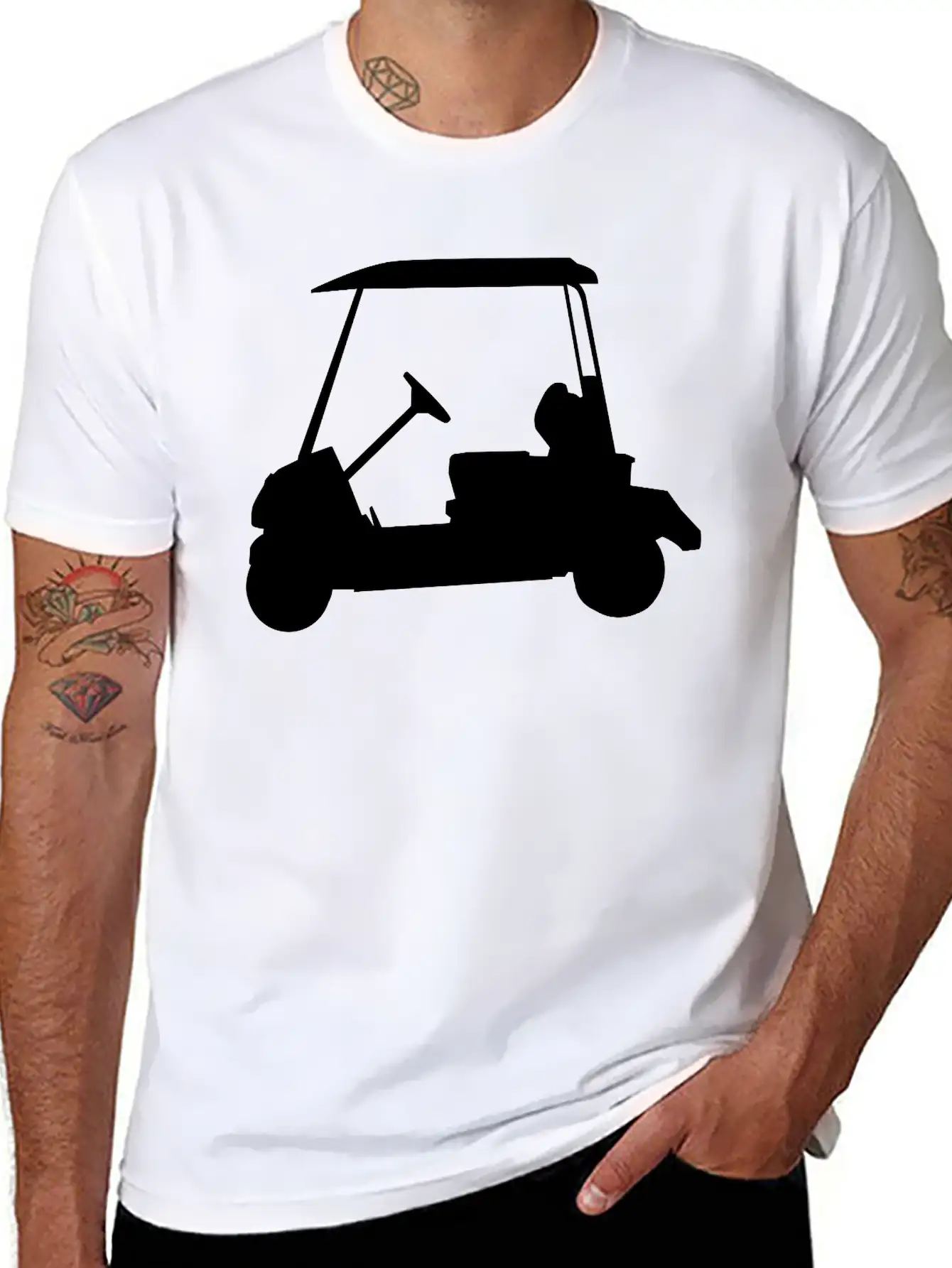 Golf - Golf Car Essential Cotton Tee For Daily Outfits ¨C Unisex Style