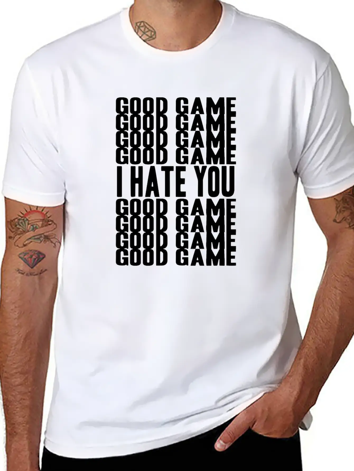 GOOD GAME I HATE GOOD GAME! GAMER GIFT IDEA Soft Cotton Short Sleeve Tee ¨C Unisex Wardrobe Staple