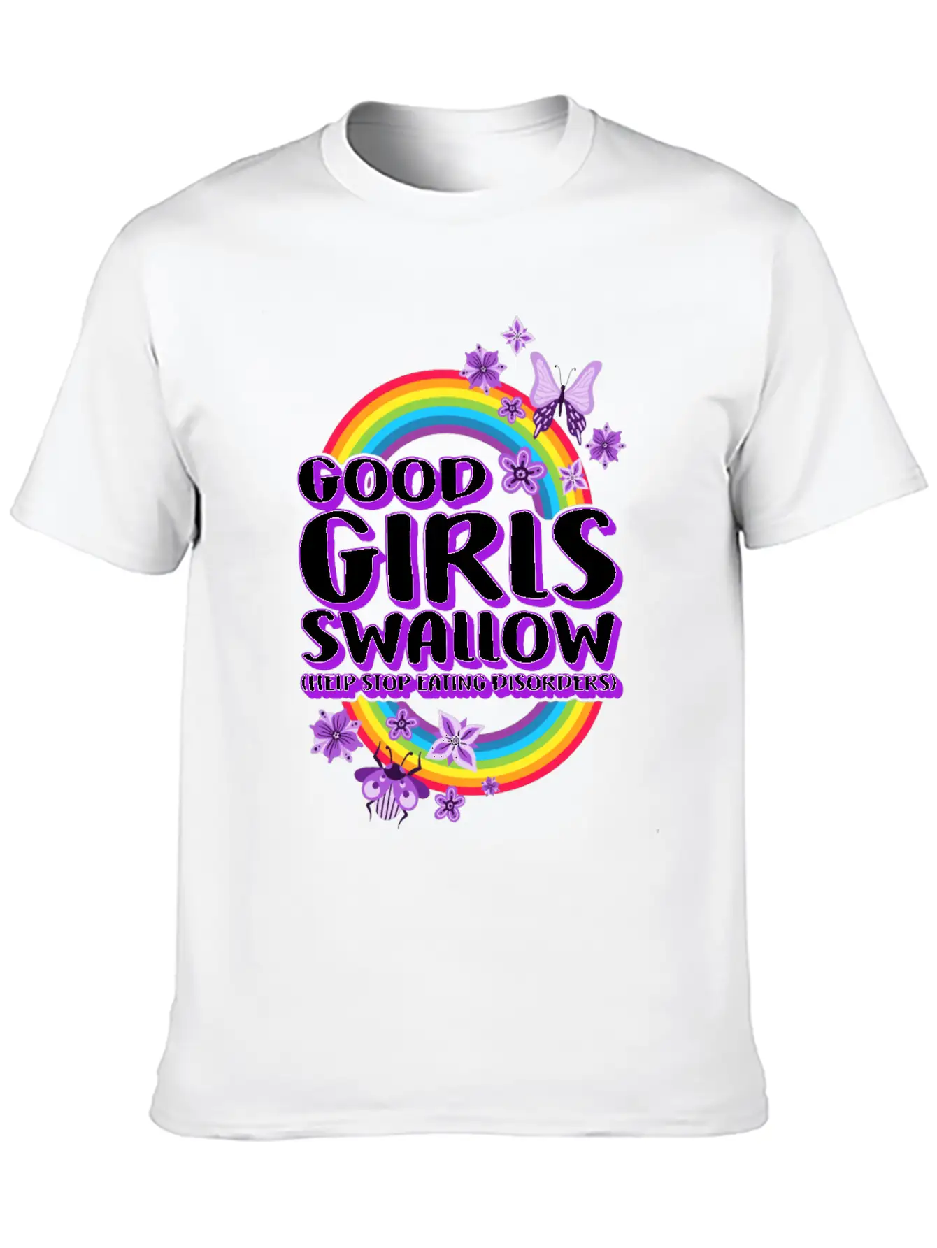 Good Girls Swallow, Eating Disorder Recovery Soft Cotton Short Sleeve Tee ¨C Unisex Wardrobe Staple