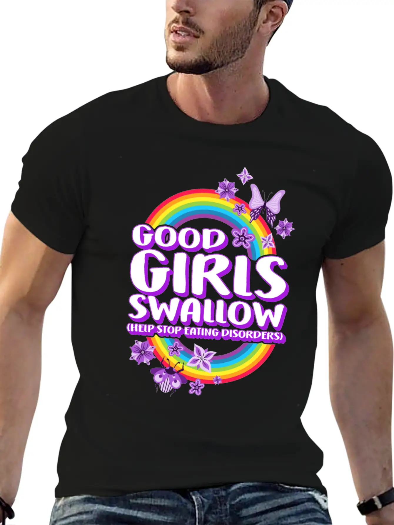 Good Girls Swallow, Eating Disorder Recovery Soft Cotton Short Sleeve Tee ¨C Unisex Wardrobe Staple