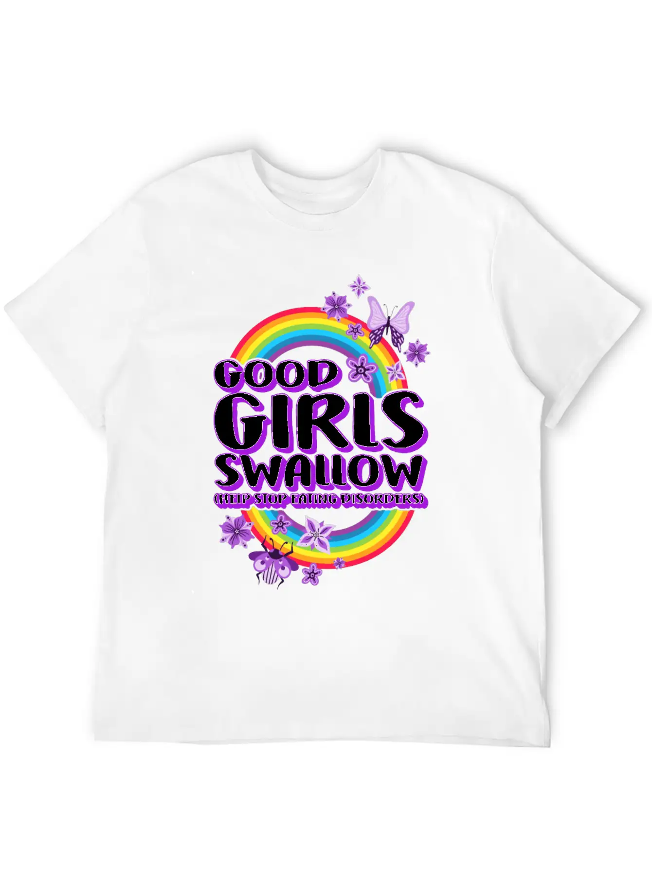 Good Girls Swallow, Eating Disorder Recovery Soft Cotton Short Sleeve Tee ¨C Unisex Wardrobe Staple