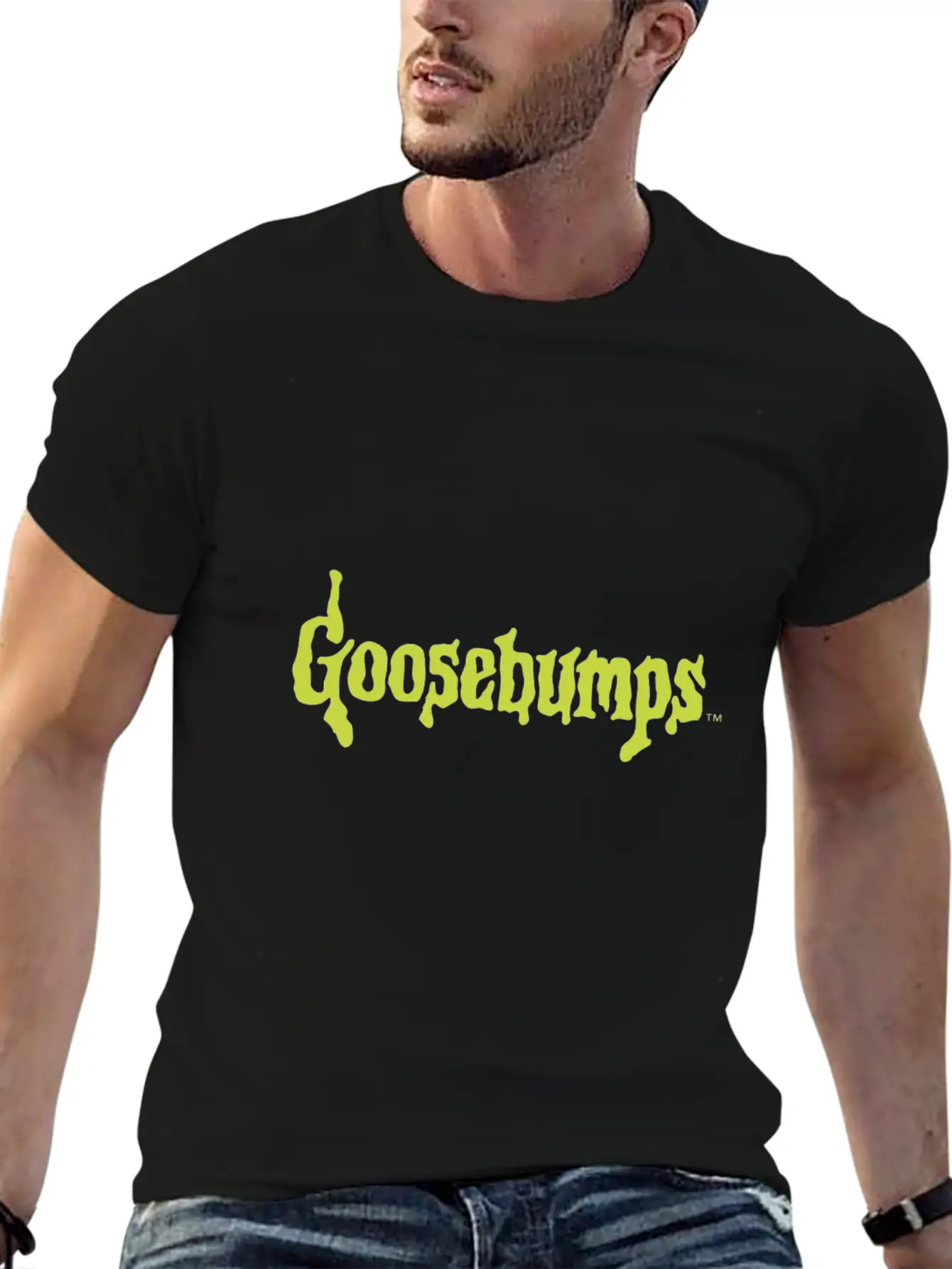 Goosebumps Classic Slime Title Gift Tee Essential Cotton Tee For Daily Outfits ¨C Unisex Style