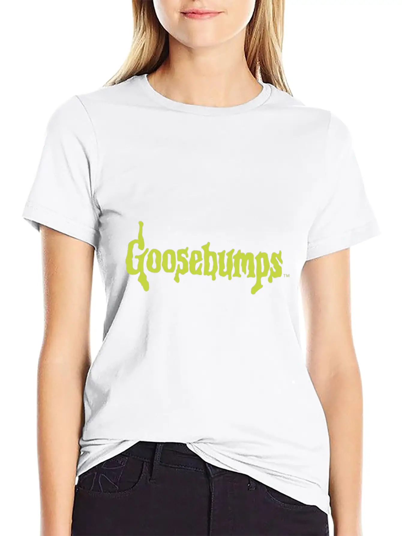 Goosebumps Classic Slime Title Gift Tee Essential Cotton Tee For Daily Outfits ¨C Unisex Style