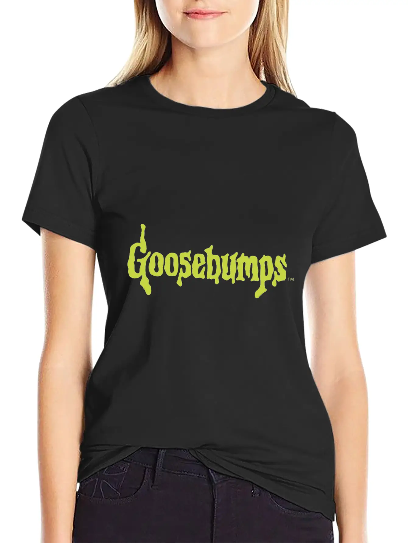 Goosebumps Classic Slime Title Gift Tee Essential Cotton Tee For Daily Outfits ¨C Unisex Style