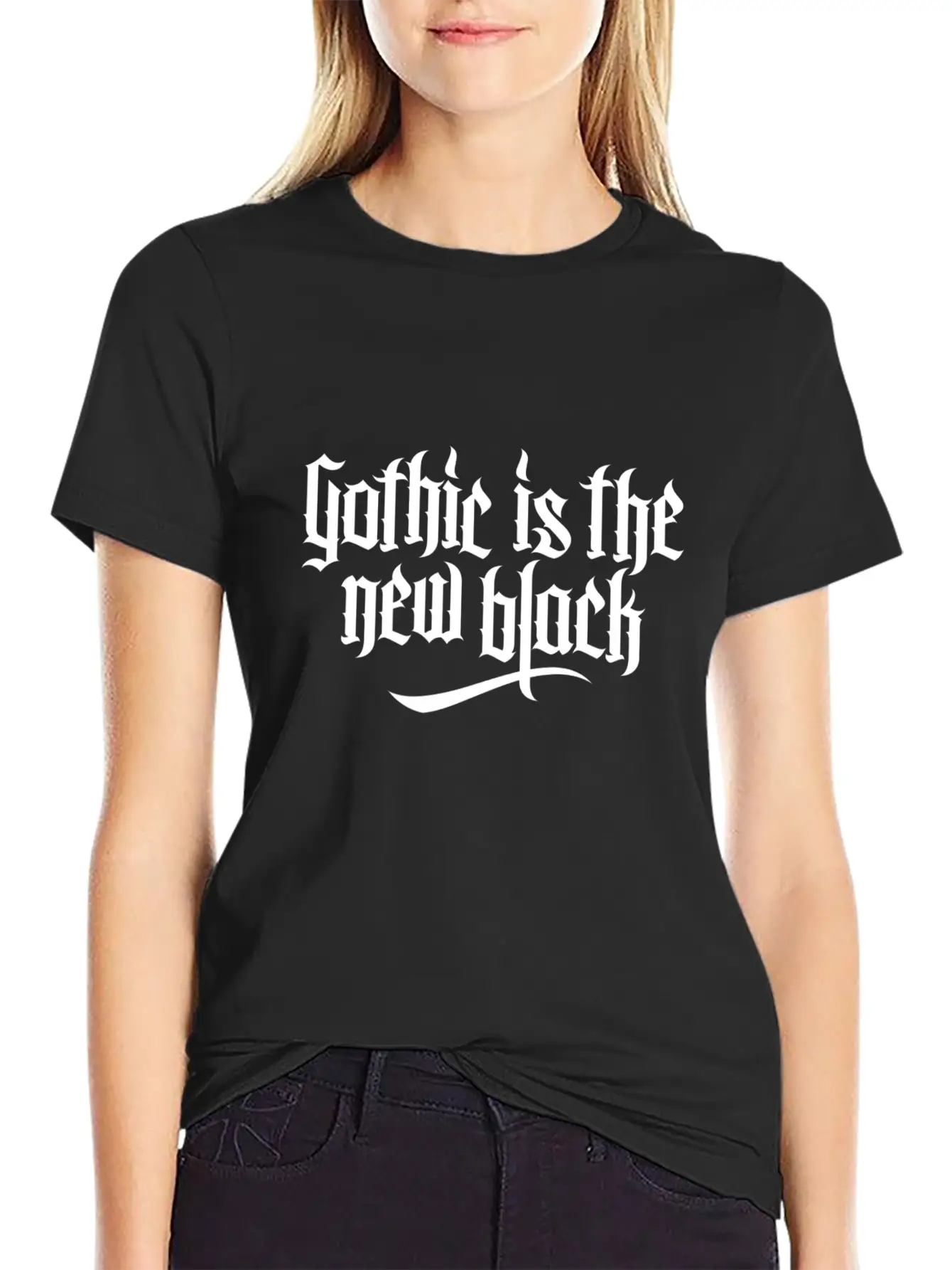 Gothic Is The New Black Basic Graphic T-Shirt ¨C Daily Comfort In Soft Cotton