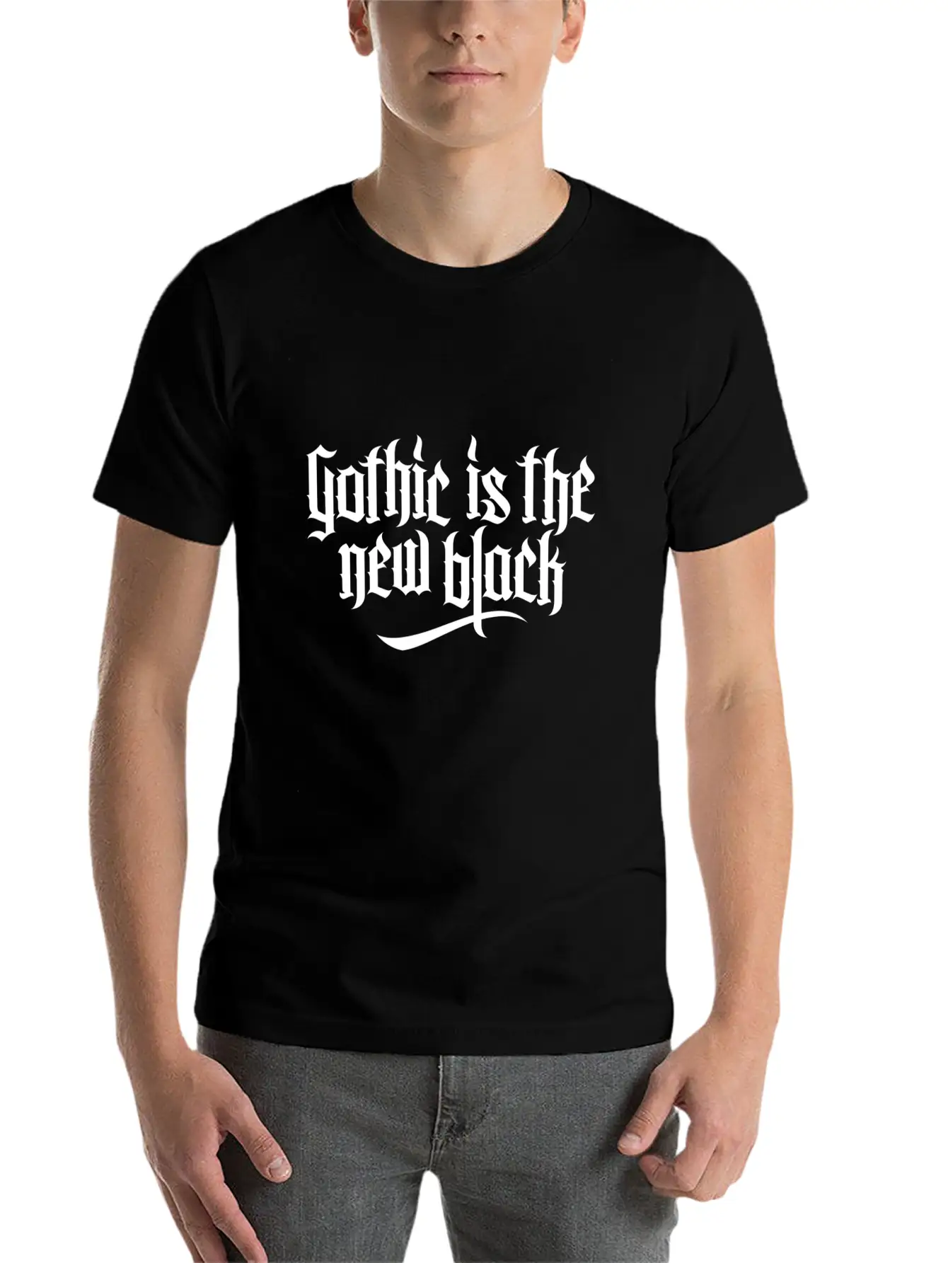 Gothic Is The New Black Basic Graphic T-Shirt ¨C Daily Comfort In Soft Cotton