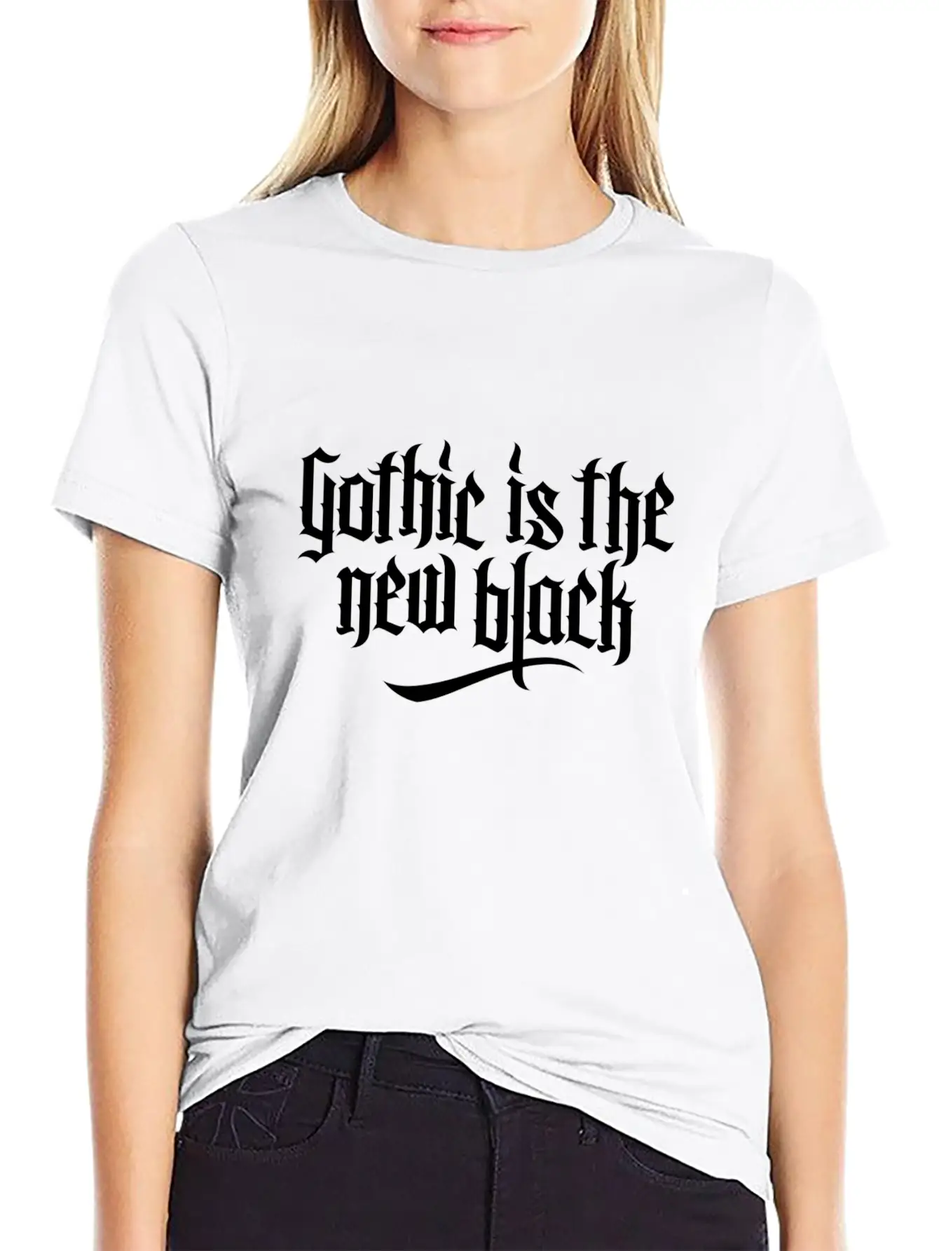 Gothic Is The New Black Basic Graphic T-Shirt ¨C Daily Comfort In Soft Cotton