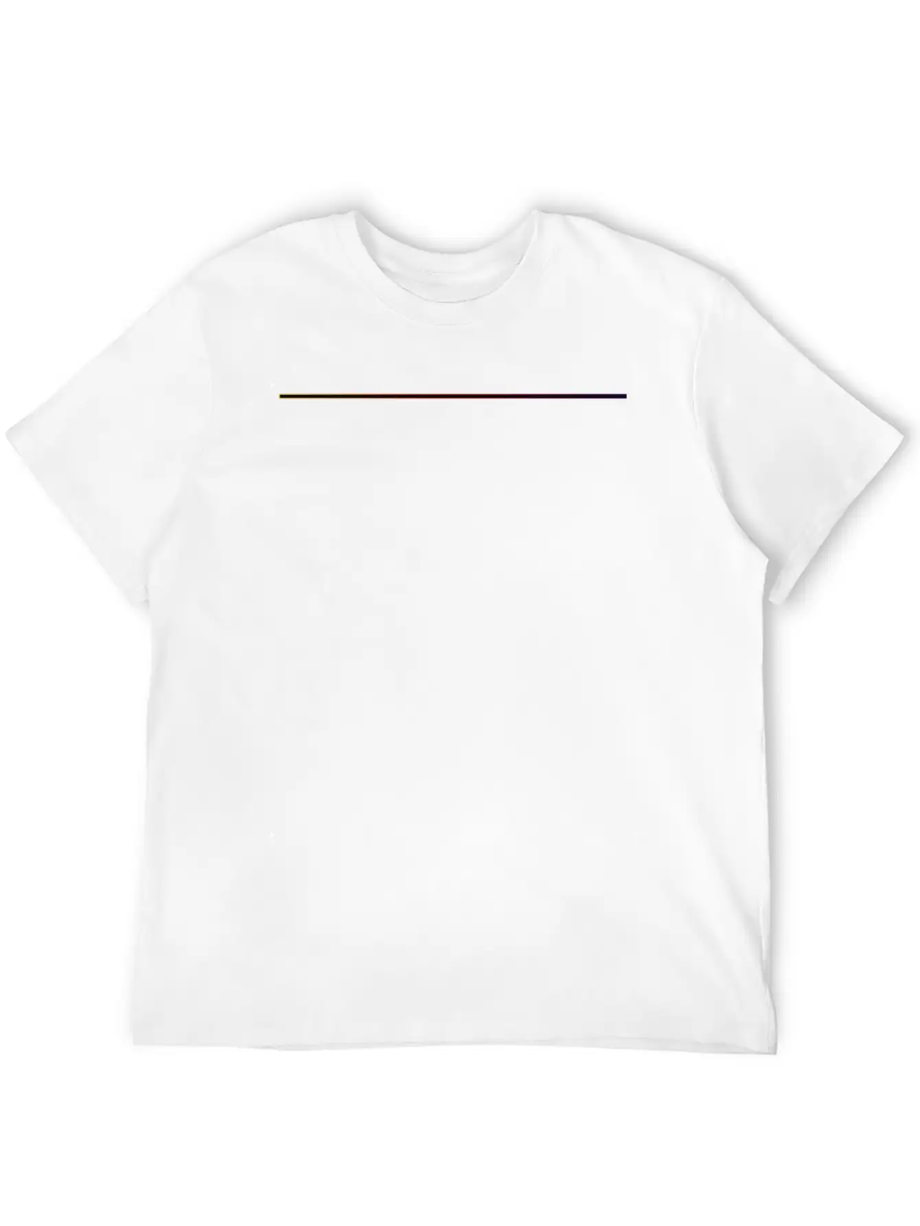 Gradient Line Basic Graphic T-Shirt ¨C Daily Comfort In Soft Cotton