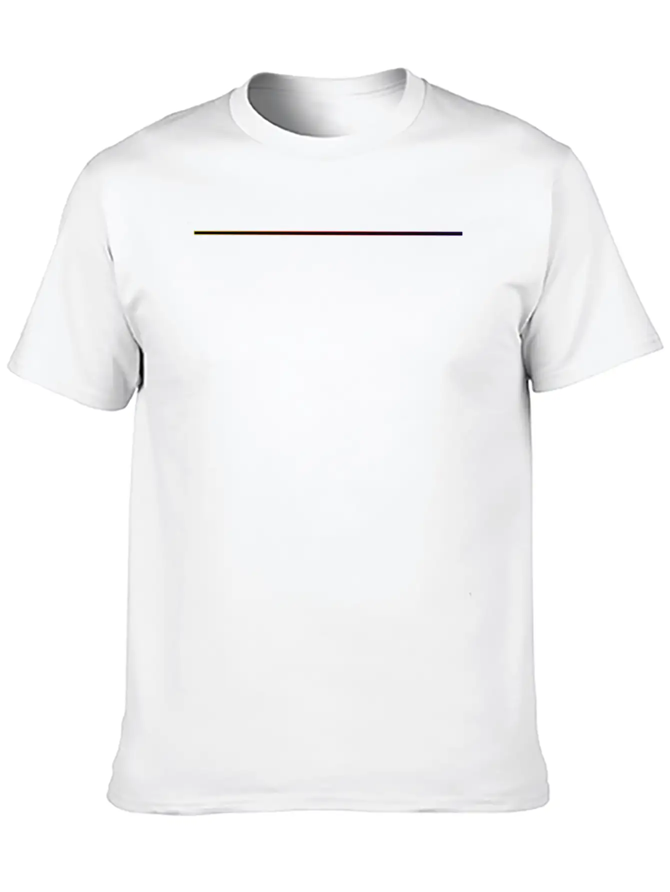 Gradient Line Basic Graphic T-Shirt ¨C Daily Comfort In Soft Cotton