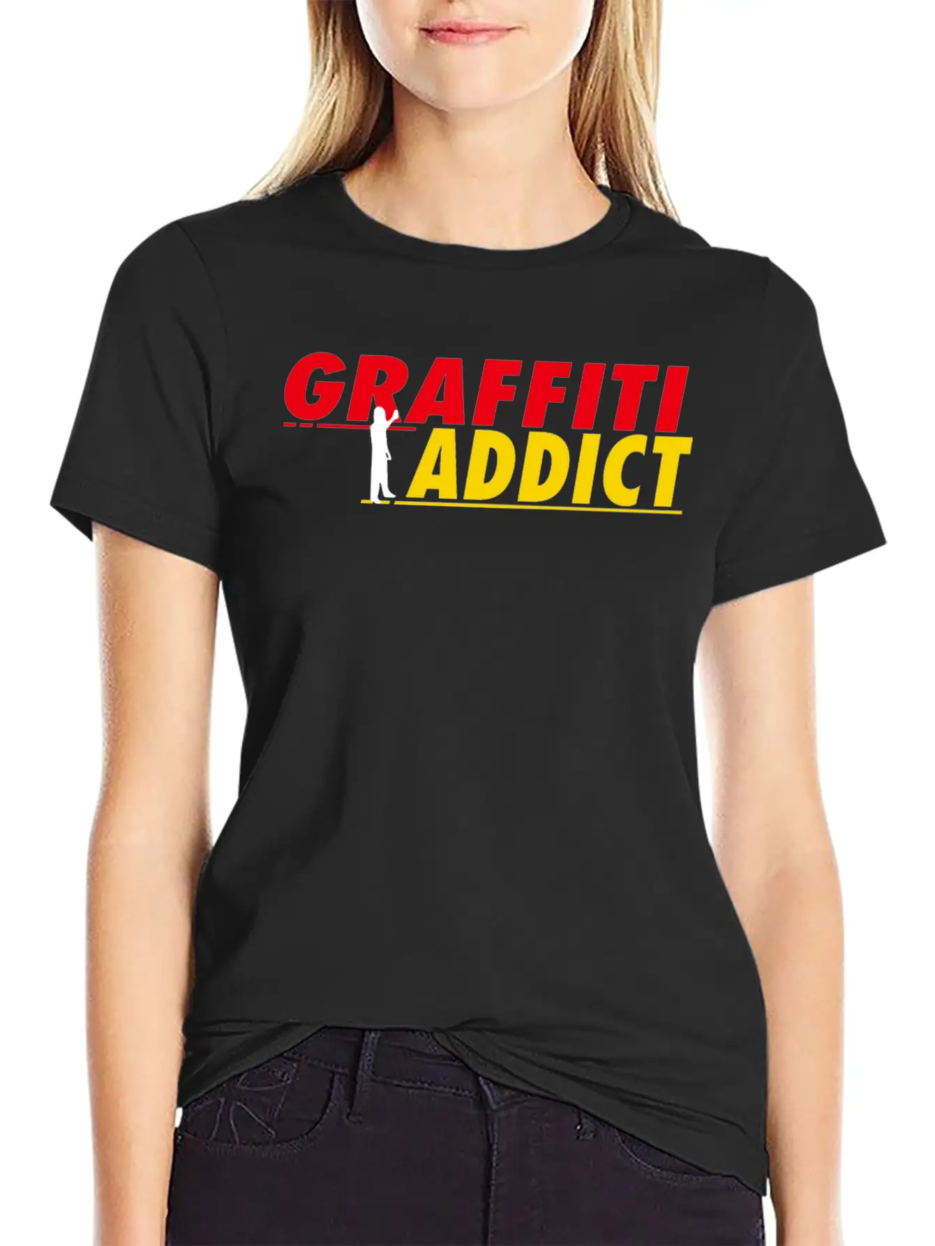 Graffiti Addict Essential Cotton Tee For Daily Outfits ¨C Unisex Style