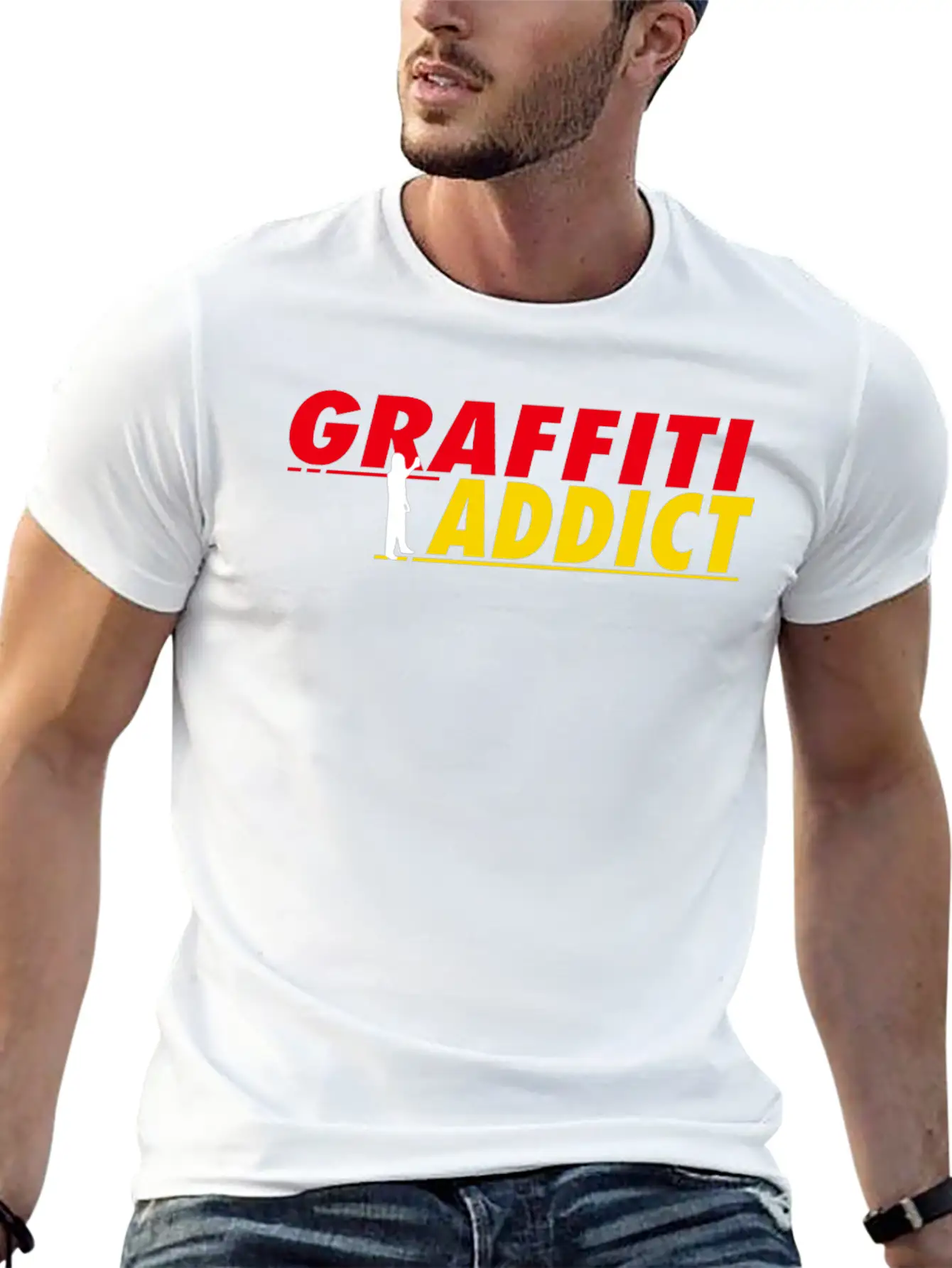 Graffiti Addict Essential Cotton Tee For Daily Outfits ¨C Unisex Style