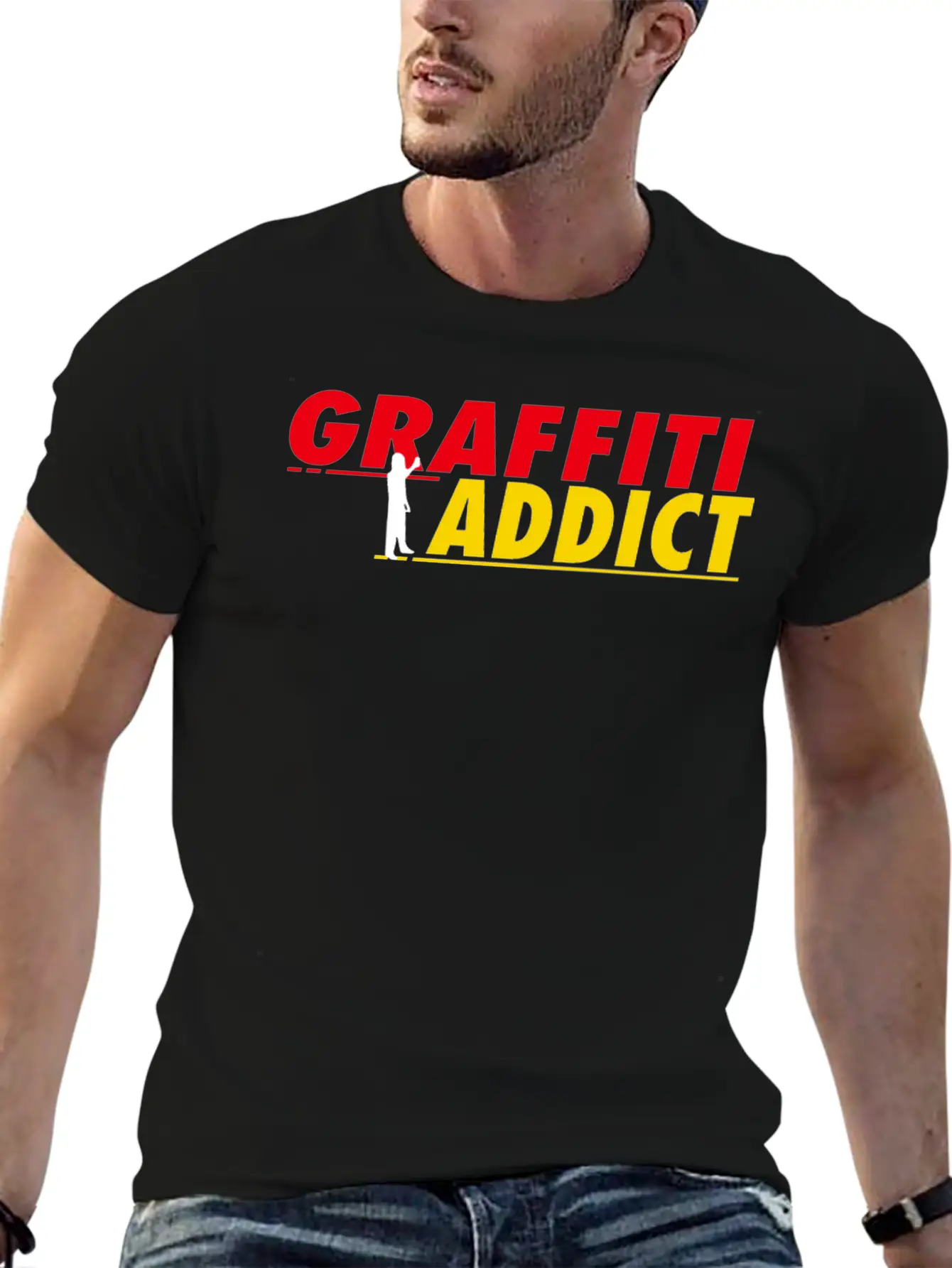 Graffiti Addict Essential Cotton Tee For Daily Outfits ¨C Unisex Style