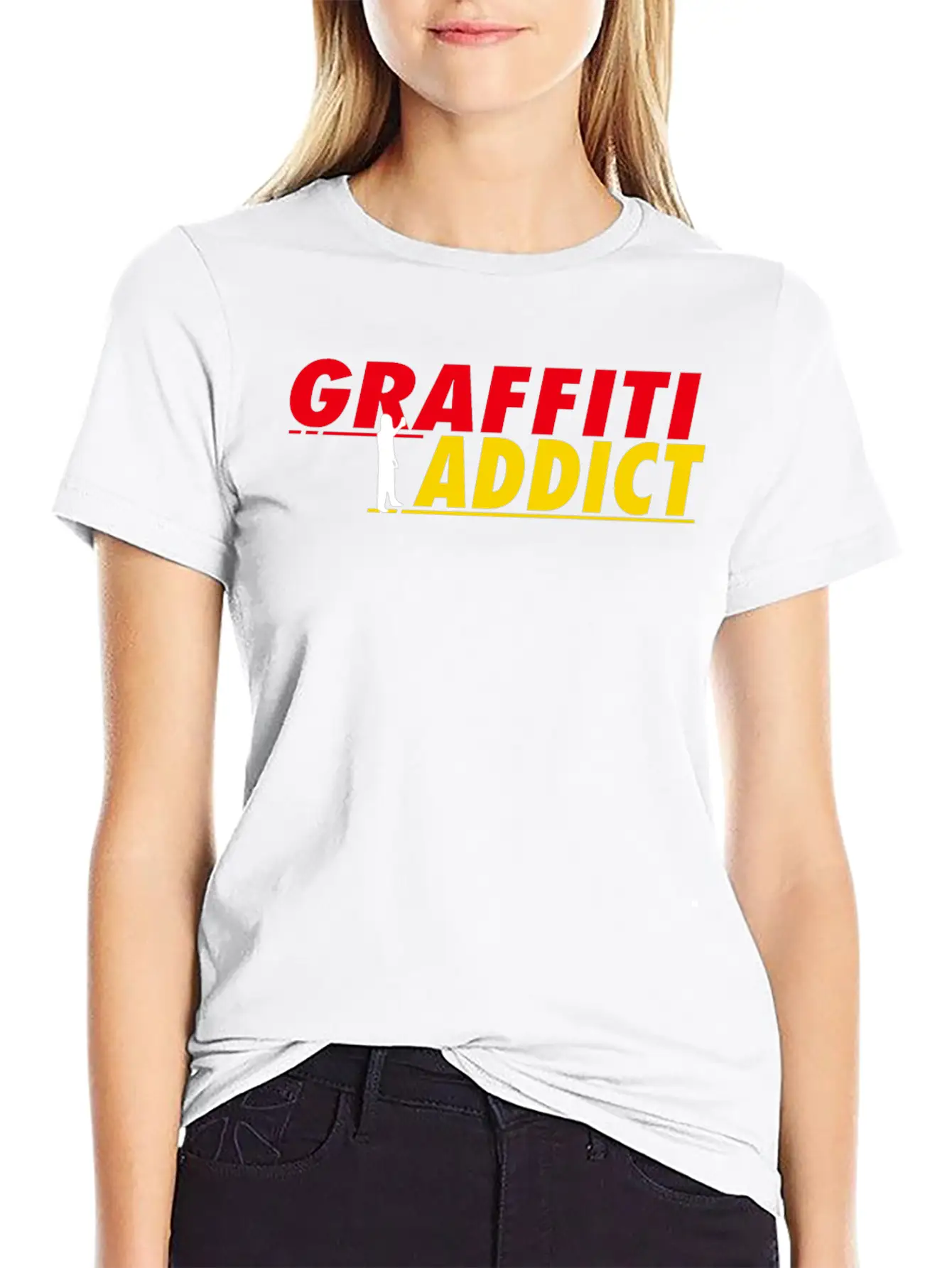 Graffiti Addict Essential Cotton Tee For Daily Outfits ¨C Unisex Style