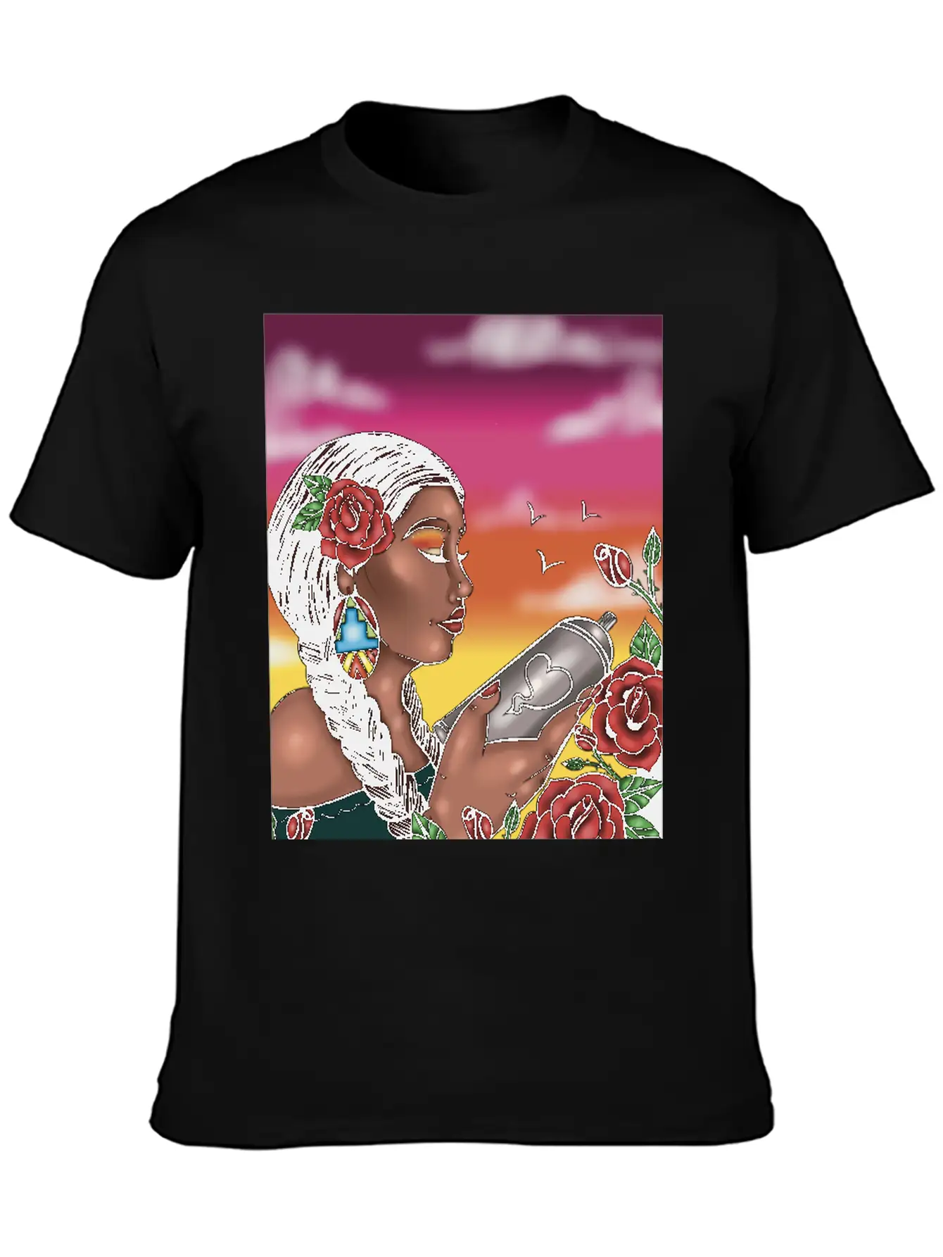 Graffiti Garden Soft Cotton Short Sleeve Tee ¨C Unisex Wardrobe Staple