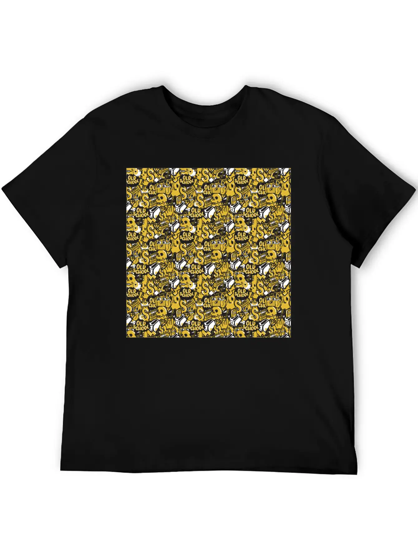 Graffiti Pattern | Street Art Urban Graphic Basic Graphic T-Shirt ¨C Daily Comfort In Soft Cotton