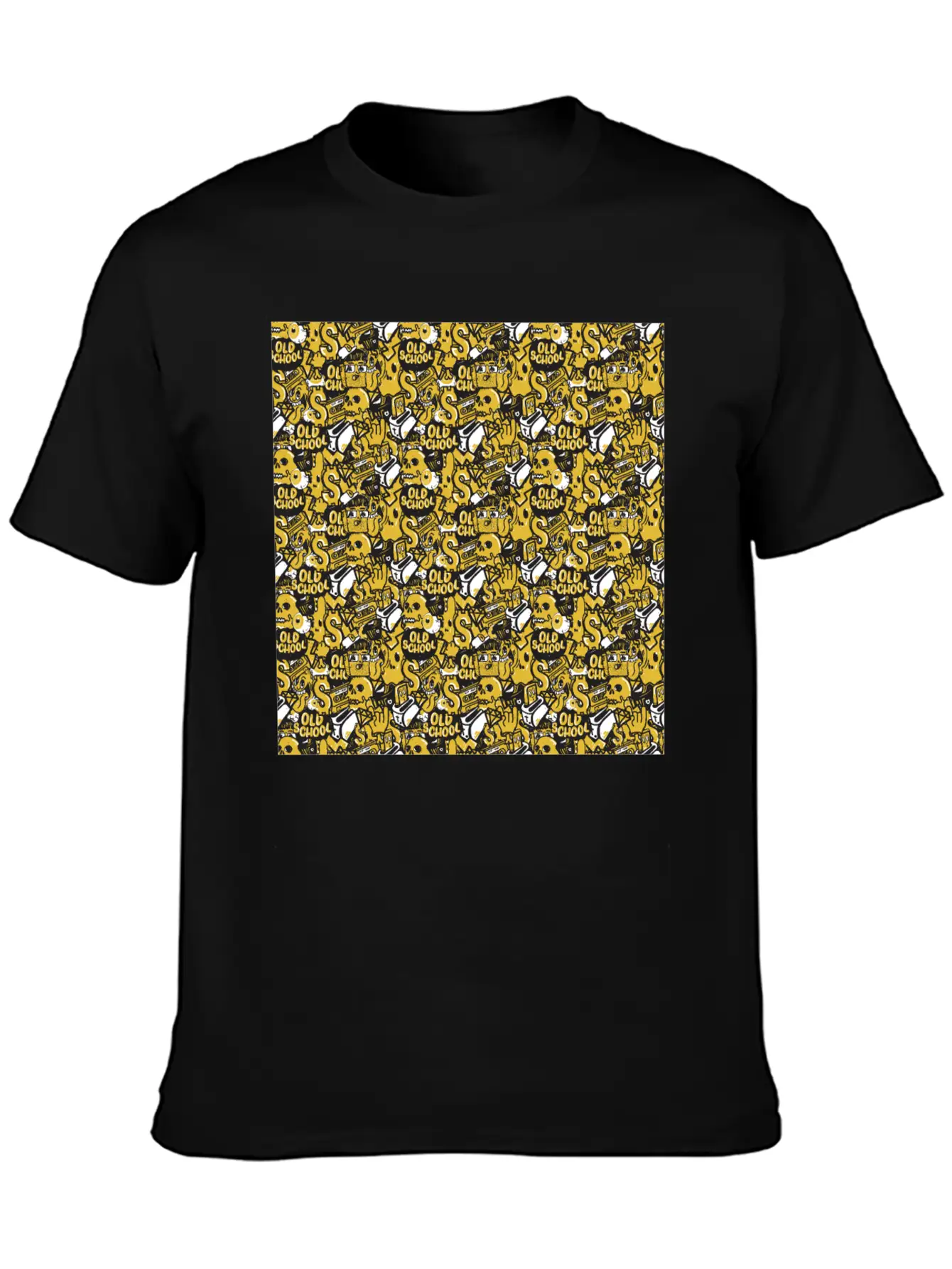 Graffiti Pattern | Street Art Urban Graphic Basic Graphic T-Shirt ¨C Daily Comfort In Soft Cotton