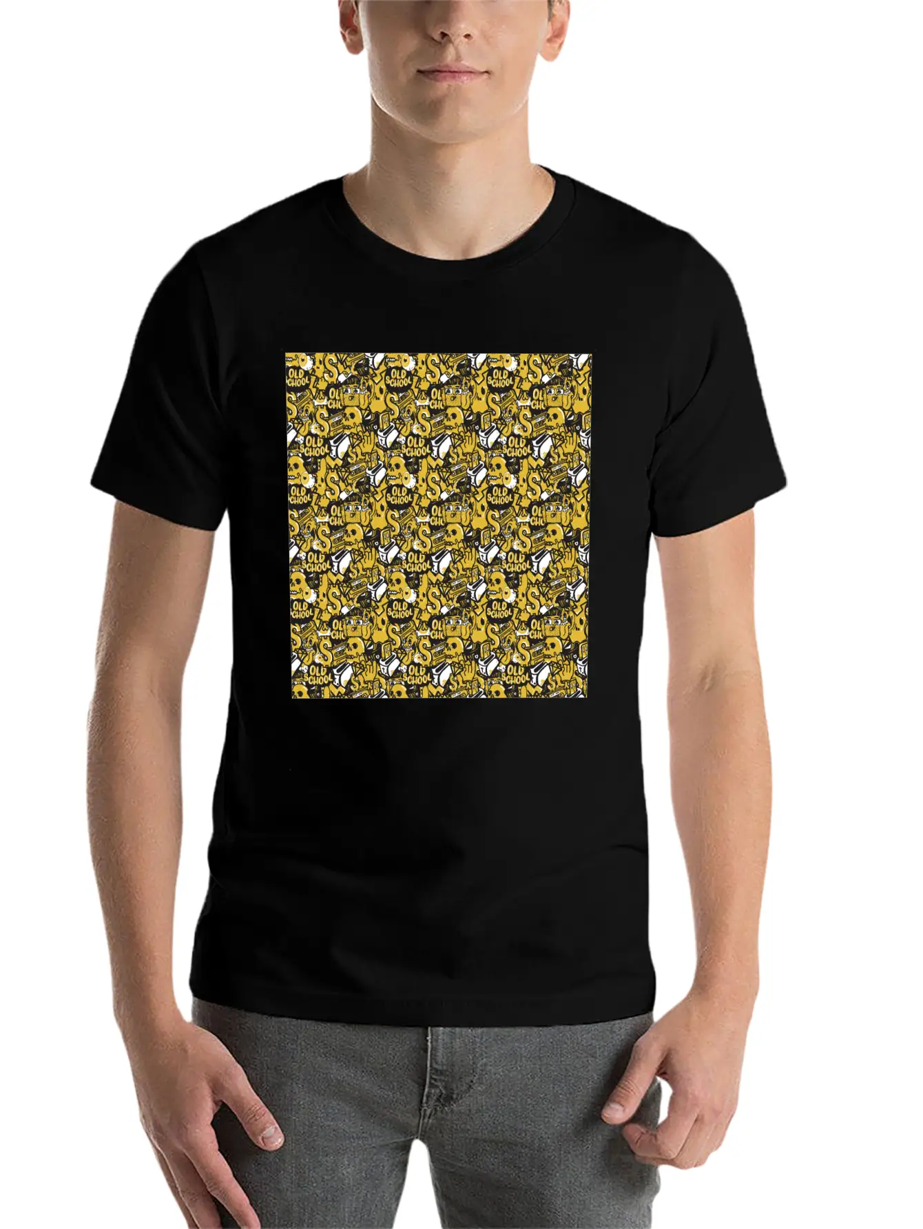 Graffiti Pattern | Street Art Urban Graphic Basic Graphic T-Shirt ¨C Daily Comfort In Soft Cotton