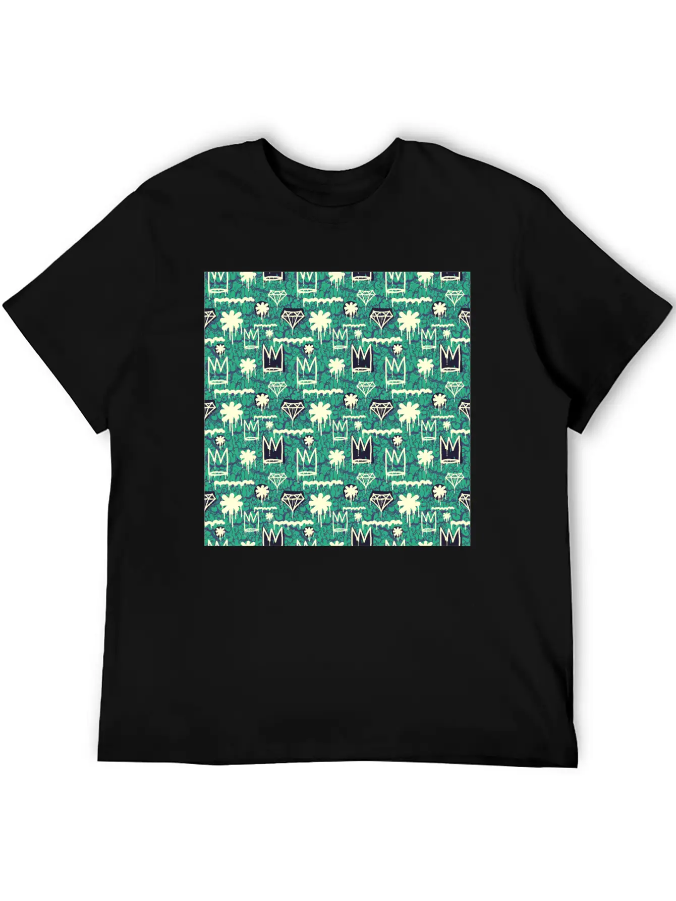 Graffiti Pattern | Street Art Urban Graphic Essential Cotton Tee For Daily Outfits ¨C Unisex Style