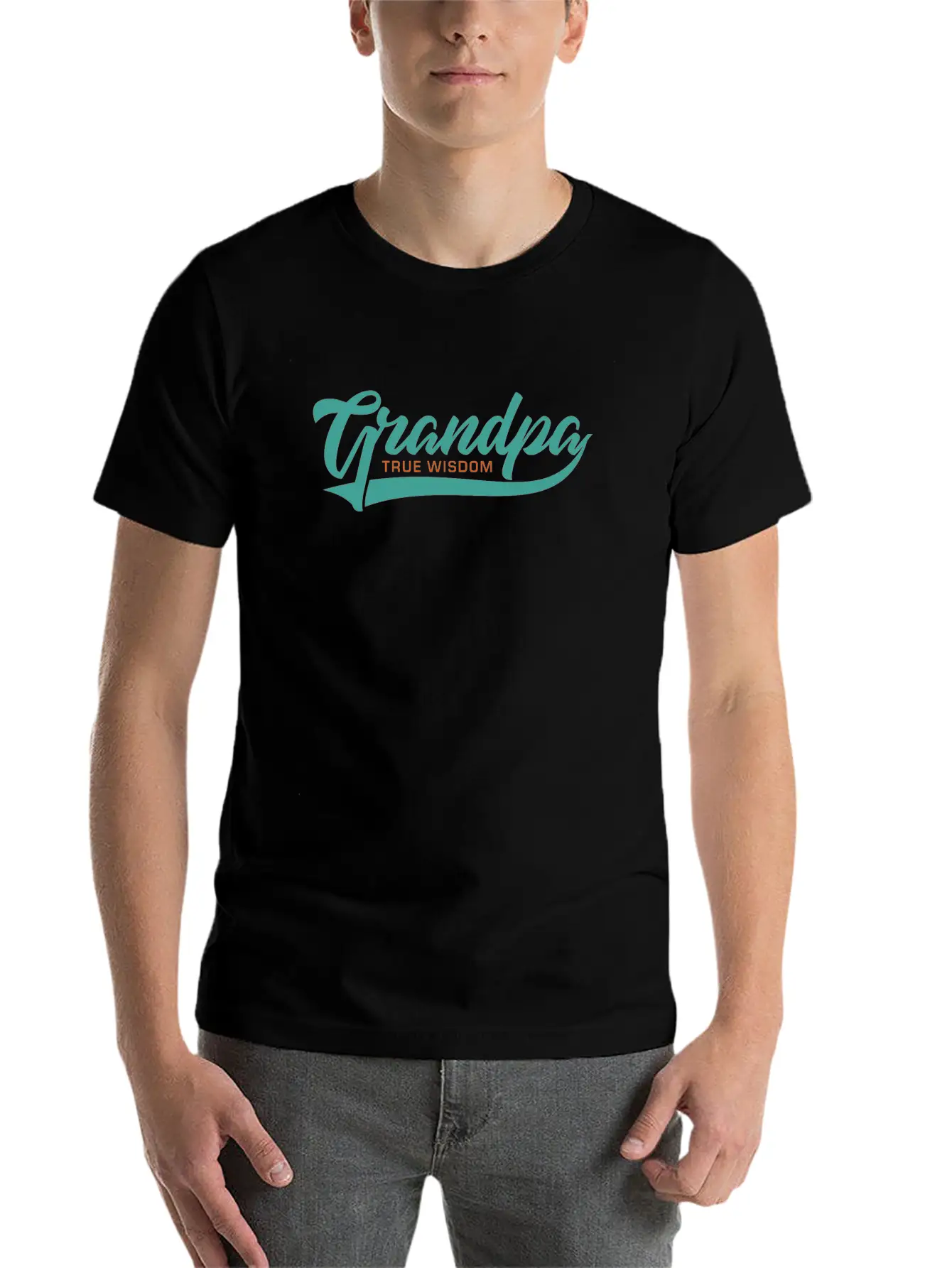 Grandpa True Wisdom Essential Cotton Tee For Daily Outfits ¨C Unisex Style