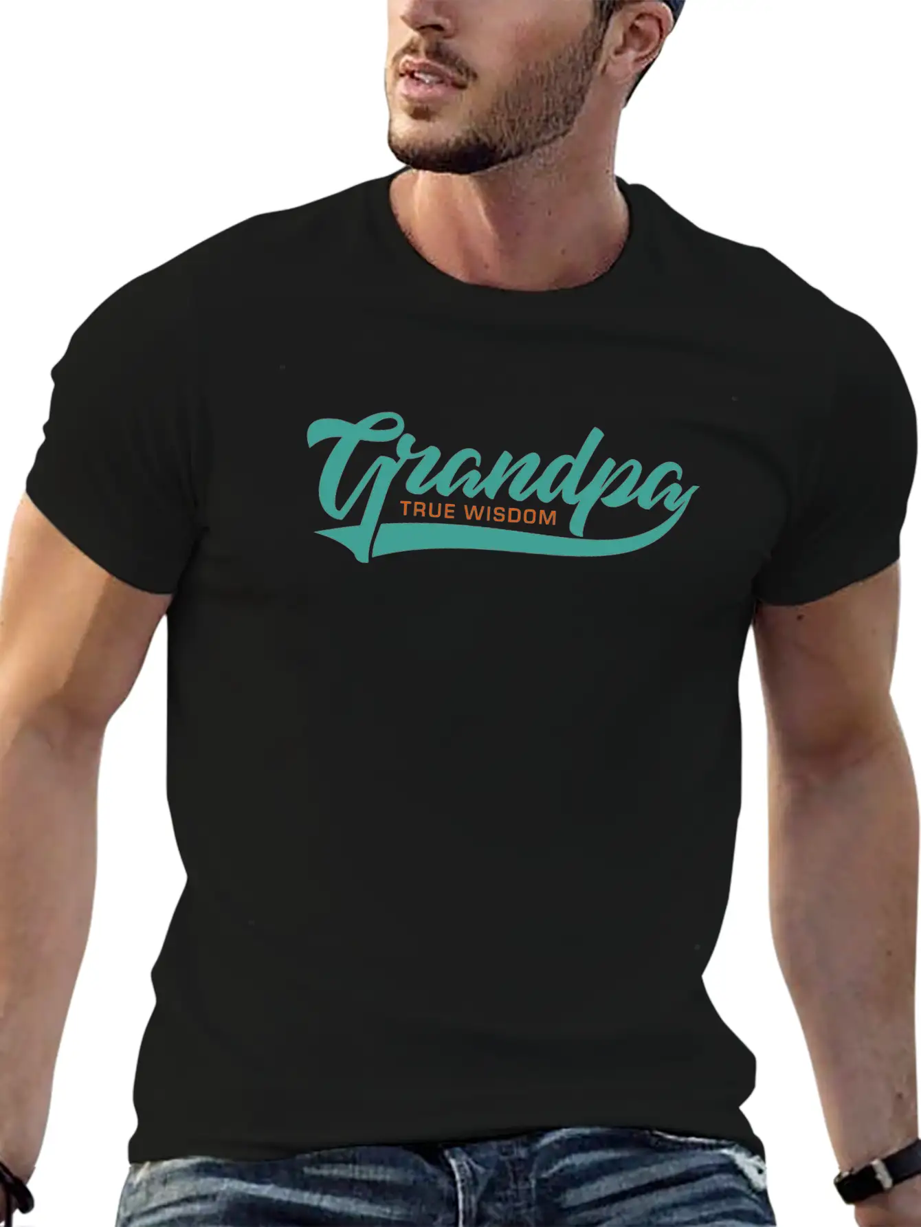 Grandpa True Wisdom Essential Cotton Tee For Daily Outfits ¨C Unisex Style