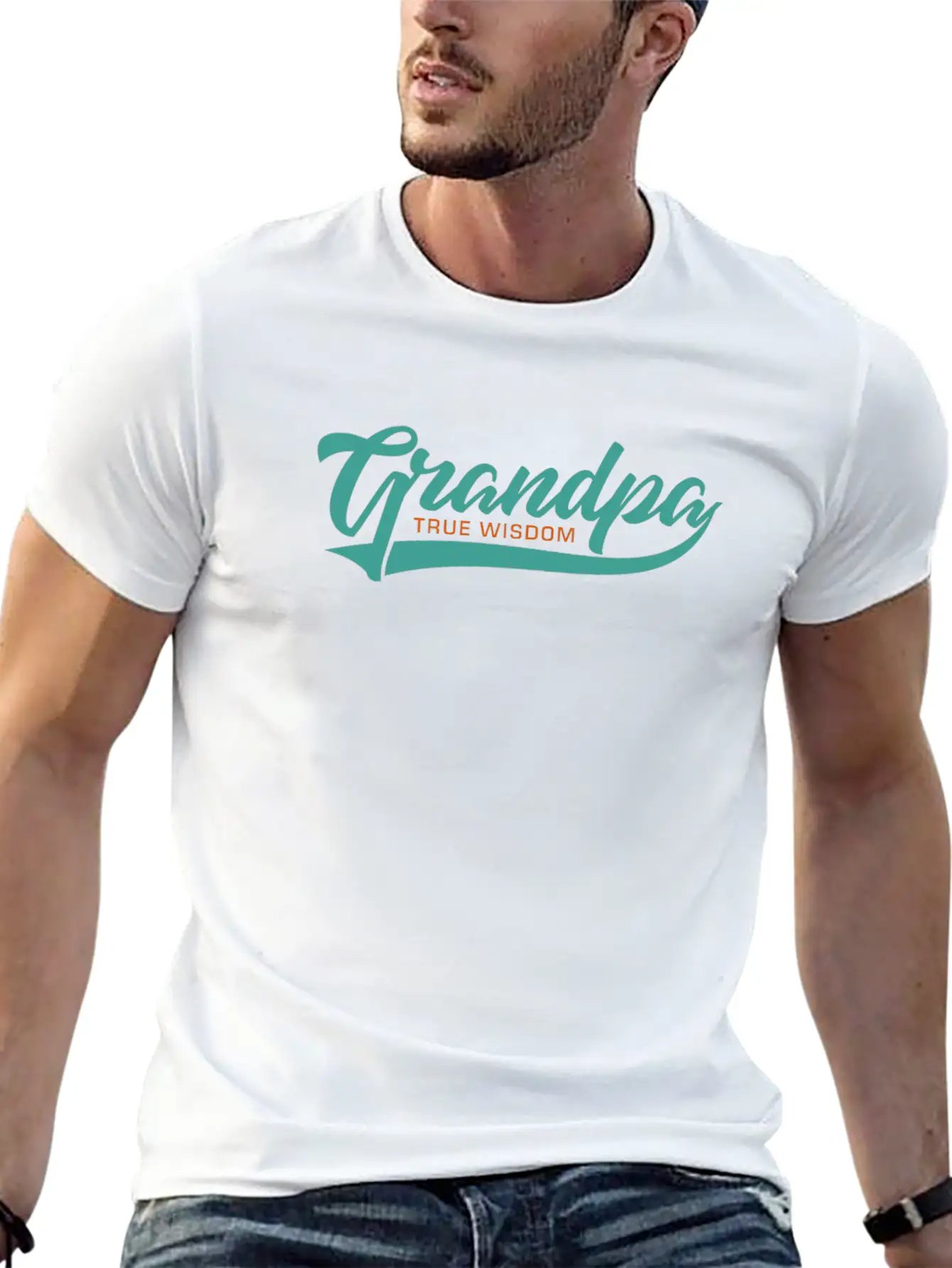 Grandpa True Wisdom Essential Cotton Tee For Daily Outfits ¨C Unisex Style
