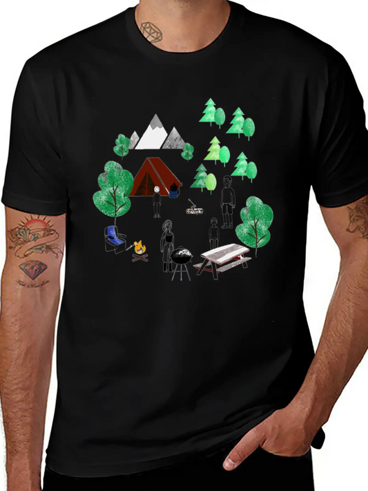 Graphic Forest Green Graphic Tee, Hoodie Soft Cotton Short Sleeve Tee ¨C Unisex Wardrobe Staple
