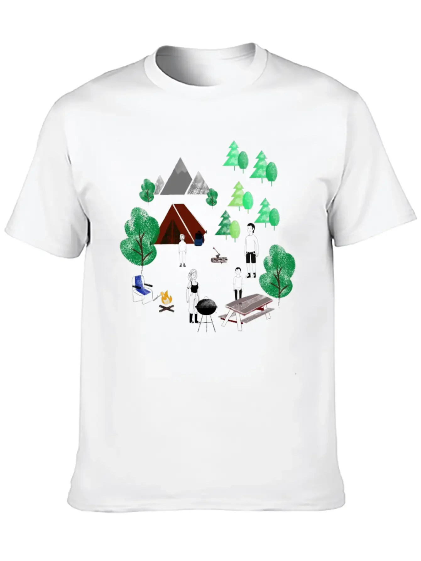 Graphic Forest Green Graphic Tee, Hoodie Soft Cotton Short Sleeve Tee ¨C Unisex Wardrobe Staple