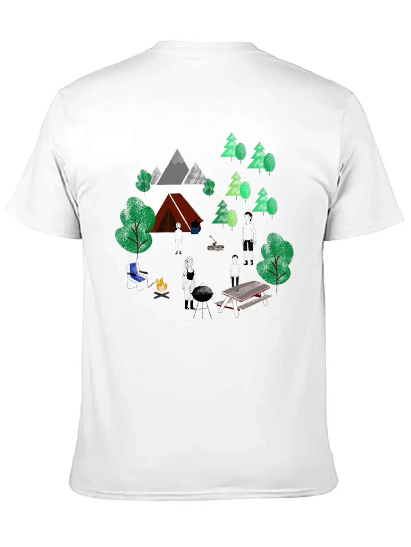 Graphic Forest Green Graphic Tee, Hoodie Soft Cotton Short Sleeve Tee ¨C Unisex Wardrobe Staple