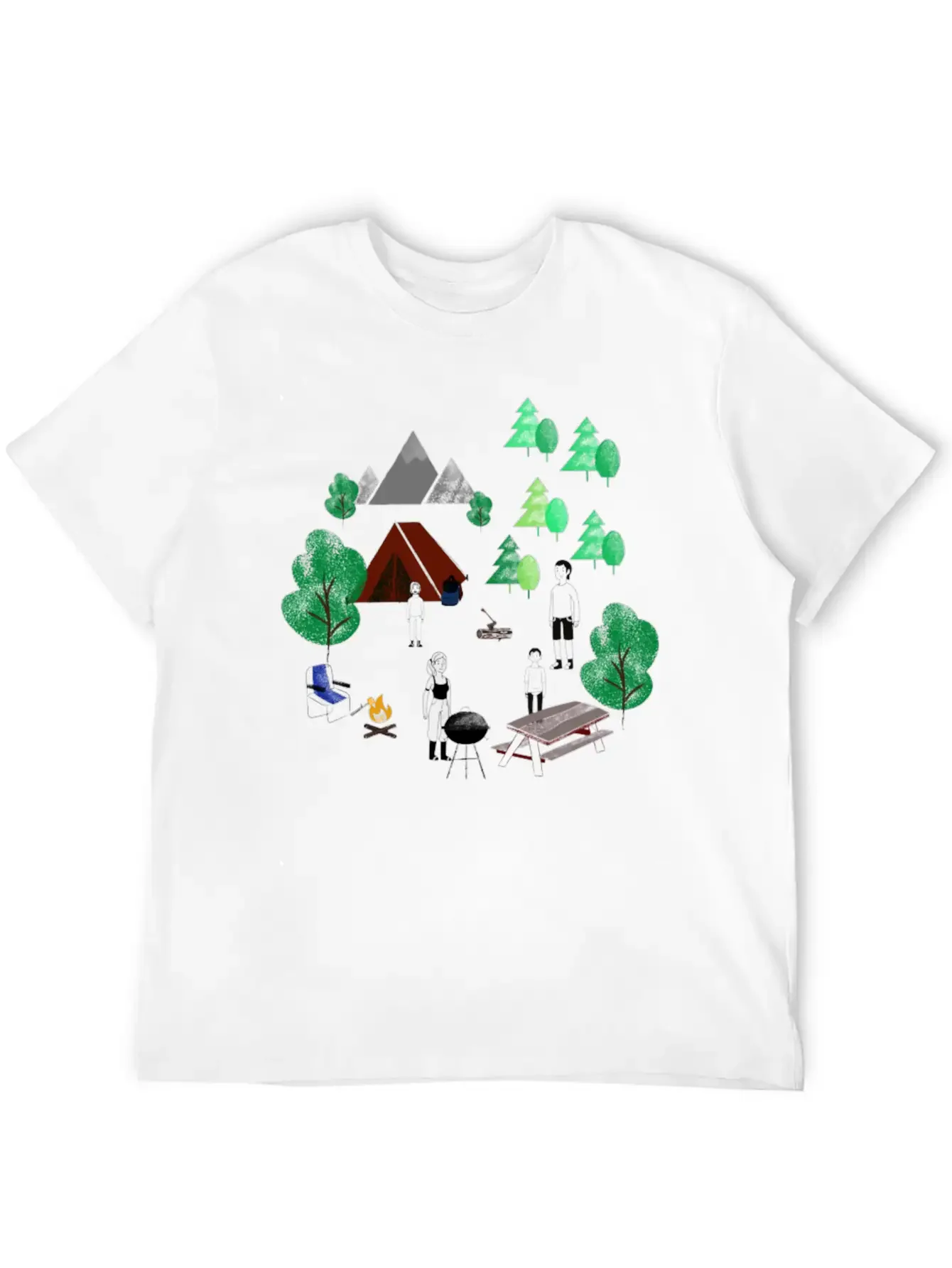 Graphic Forest Green Graphic Tee, Hoodie Soft Cotton Short Sleeve Tee ¨C Unisex Wardrobe Staple