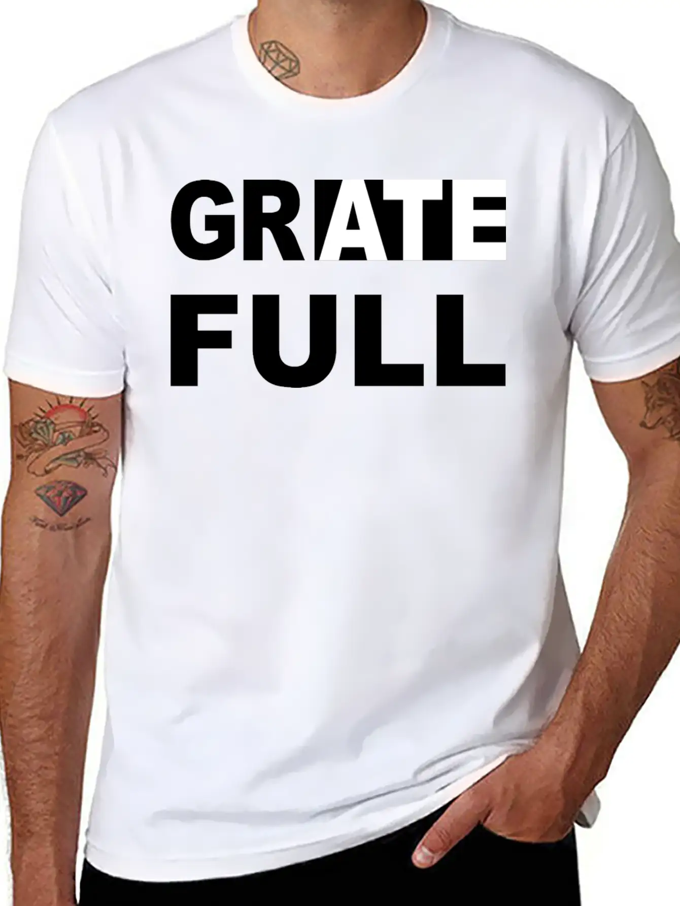 GrAte Full By Simi Tease Essential Cotton Tee For Daily Outfits ¨C Unisex Style