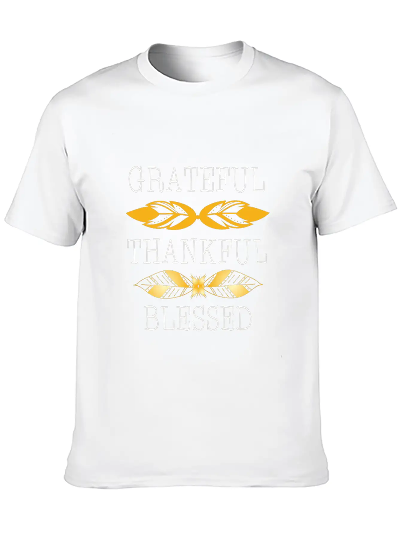 Grateful Thankful Blessed Essential Cotton Tee For Daily Outfits ¨C Unisex Style