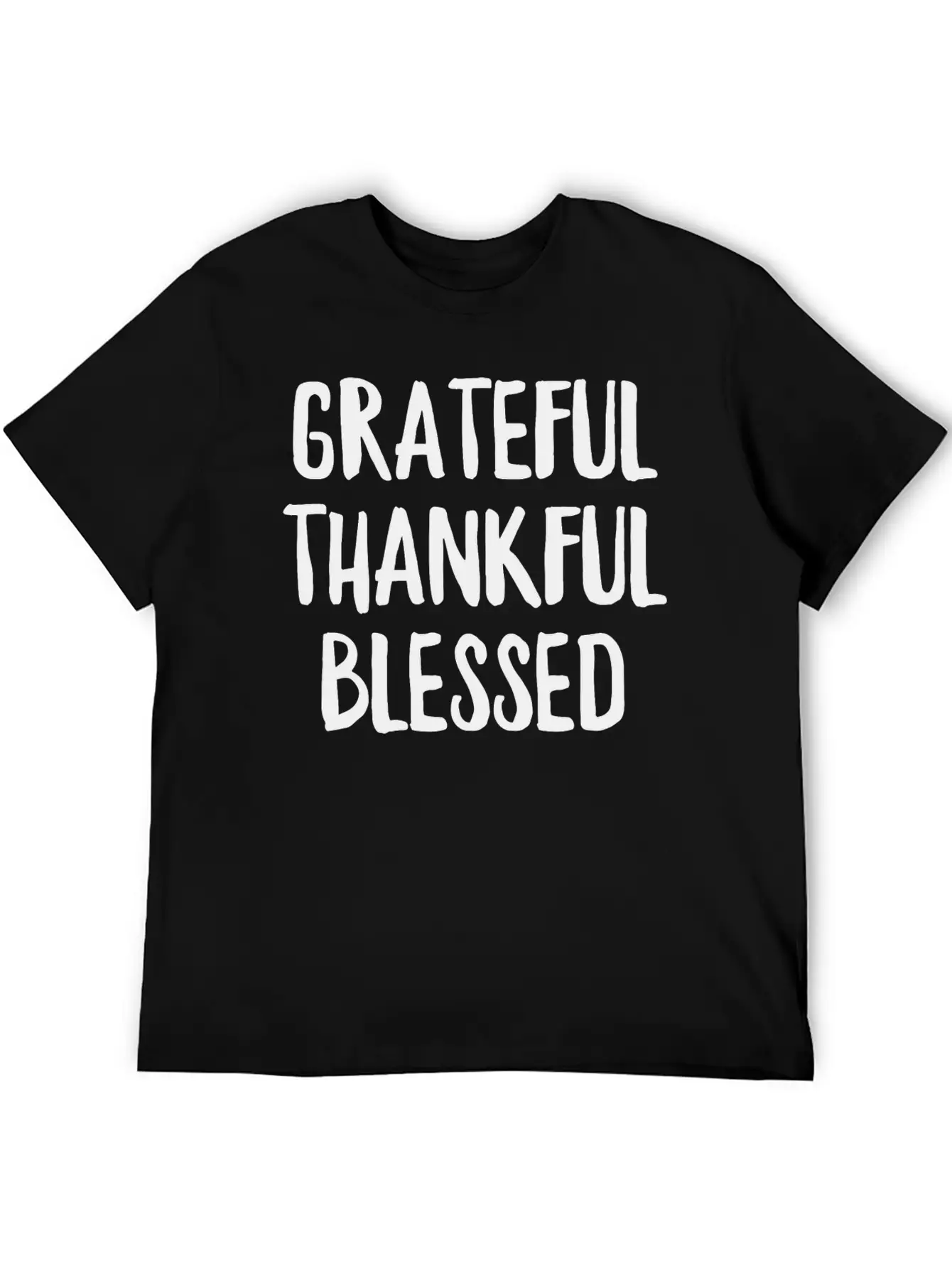 Grateful Thankful Blessed Unisex Casual T-Shirt ¨C Clean Design For Daily Comfort
