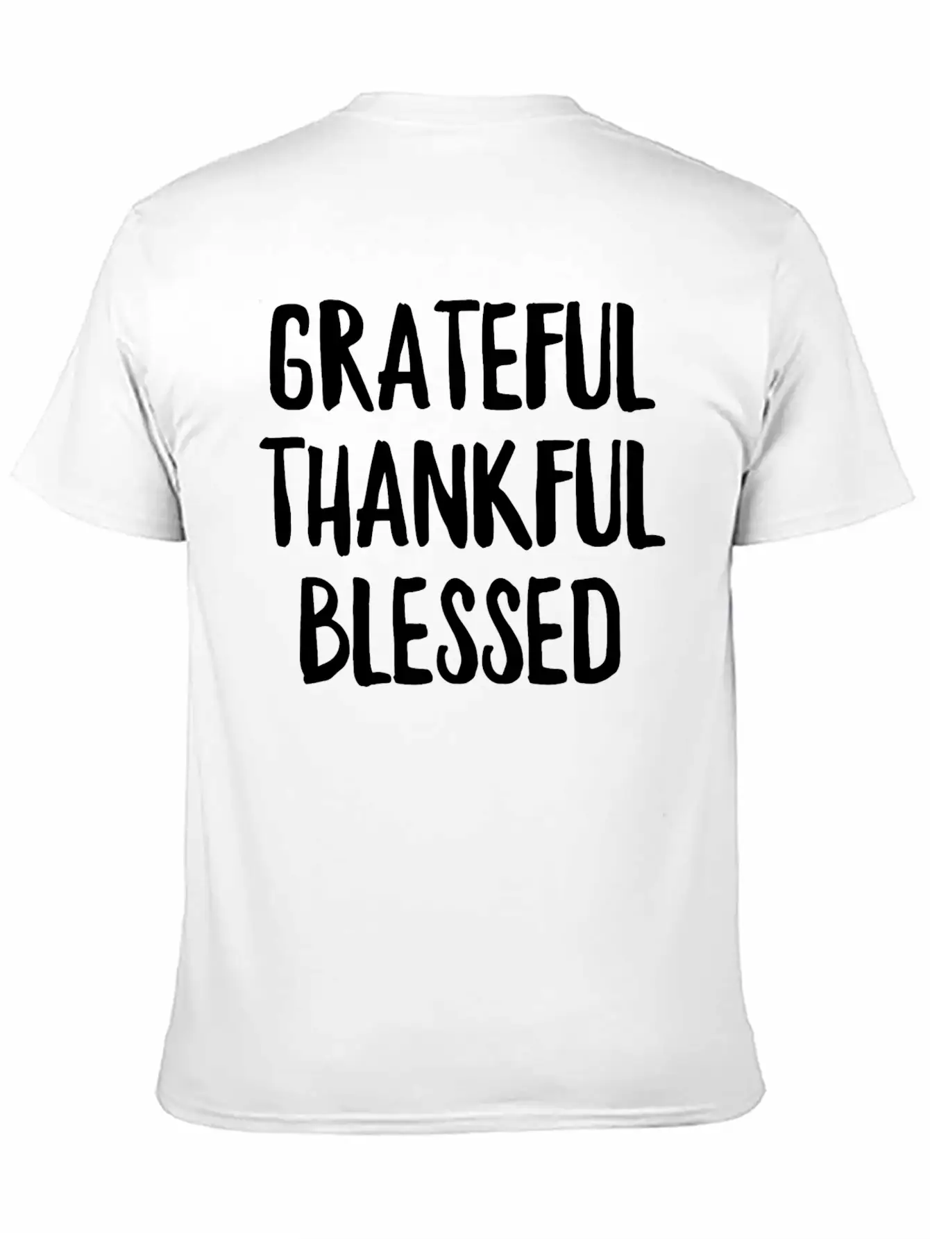 Grateful Thankful Blessed Unisex Casual T-Shirt ¨C Clean Design For Daily Comfort