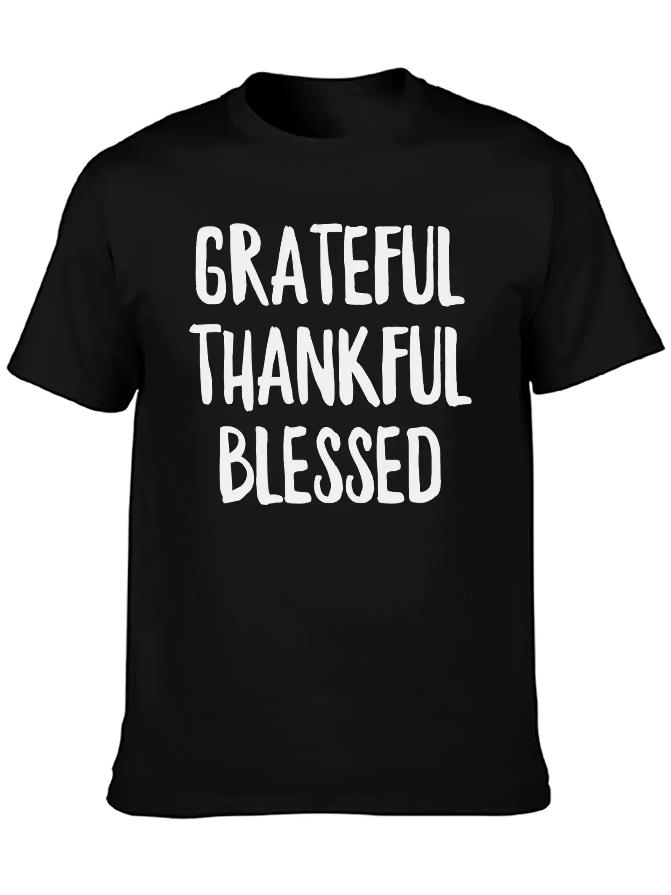 Grateful Thankful Blessed Unisex Casual T-Shirt ¨C Clean Design For Daily Comfort