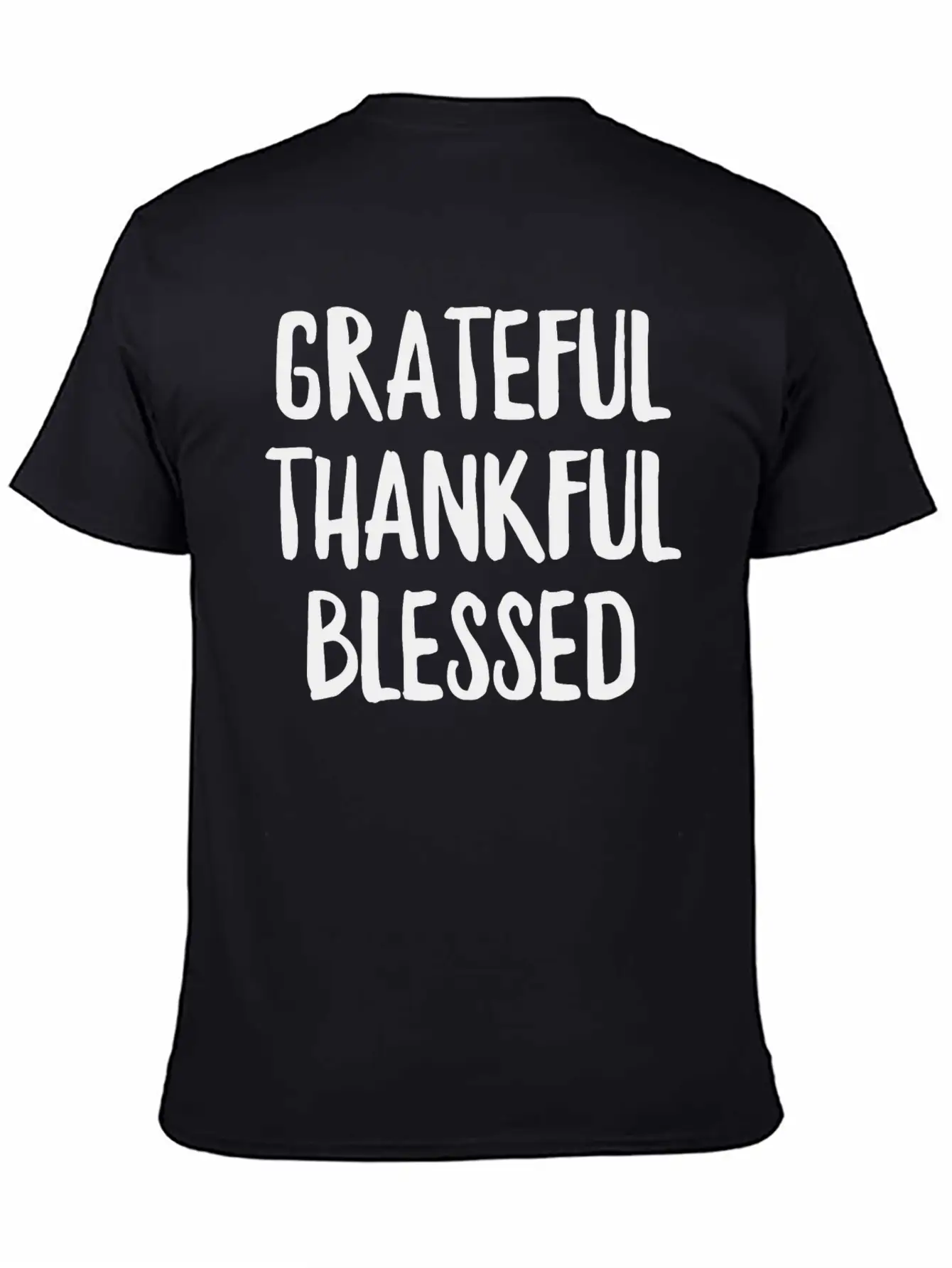Grateful Thankful Blessed Unisex Casual T-Shirt ¨C Clean Design For Daily Comfort