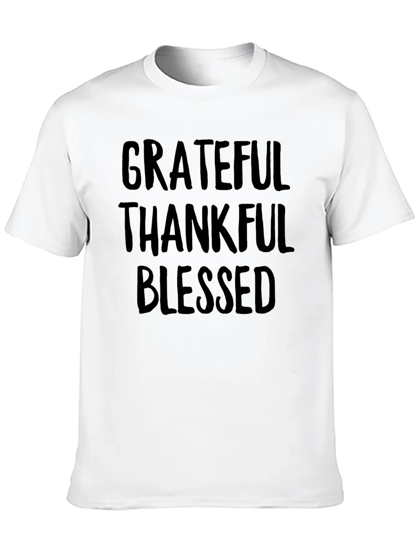 Grateful Thankful Blessed Unisex Casual T-Shirt ¨C Clean Design For Daily Comfort