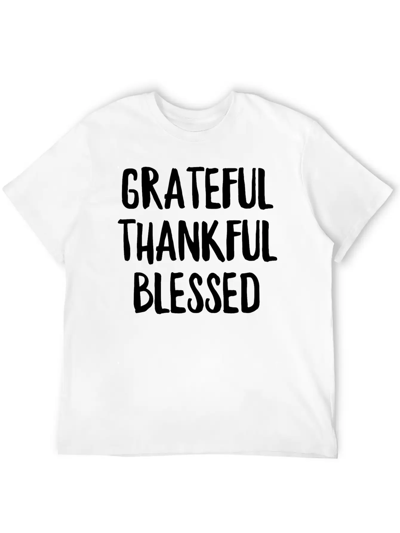 Grateful Thankful Blessed Unisex Casual T-Shirt ¨C Clean Design For Daily Comfort