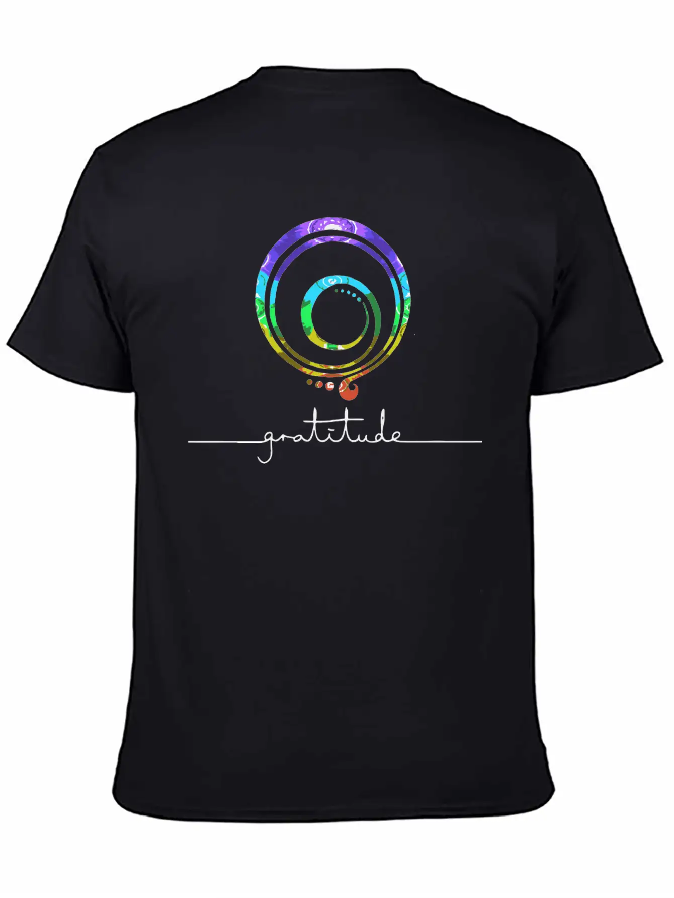 Gratitude Chakra Gratitude Inspirational Basic Graphic T-Shirt ¨C Daily Comfort In Soft Cotton