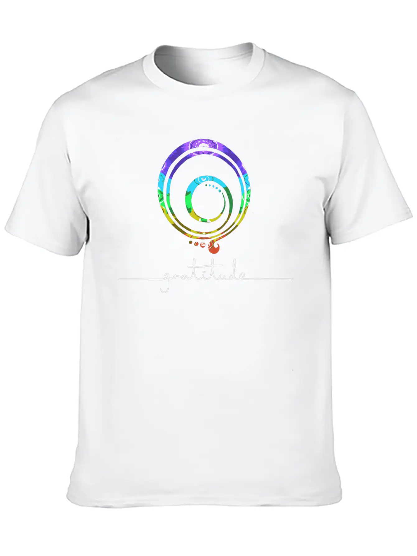 Gratitude Chakra Gratitude Inspirational Basic Graphic T-Shirt ¨C Daily Comfort In Soft Cotton