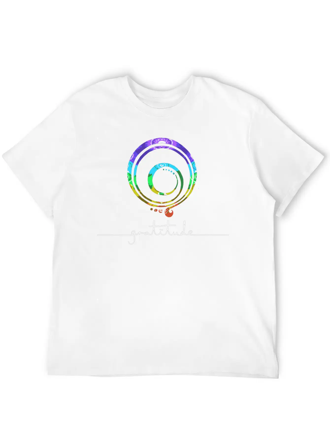Gratitude Chakra Gratitude Inspirational Basic Graphic T-Shirt ¨C Daily Comfort In Soft Cotton