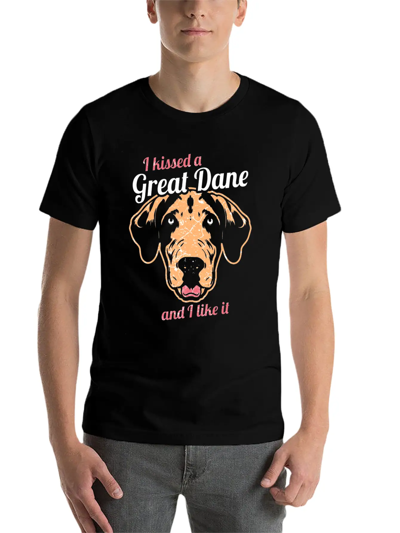 Great Dane Dog Lover Dogs Gift Unisex Casual T-Shirt ¨C Clean Design For Daily Comfort