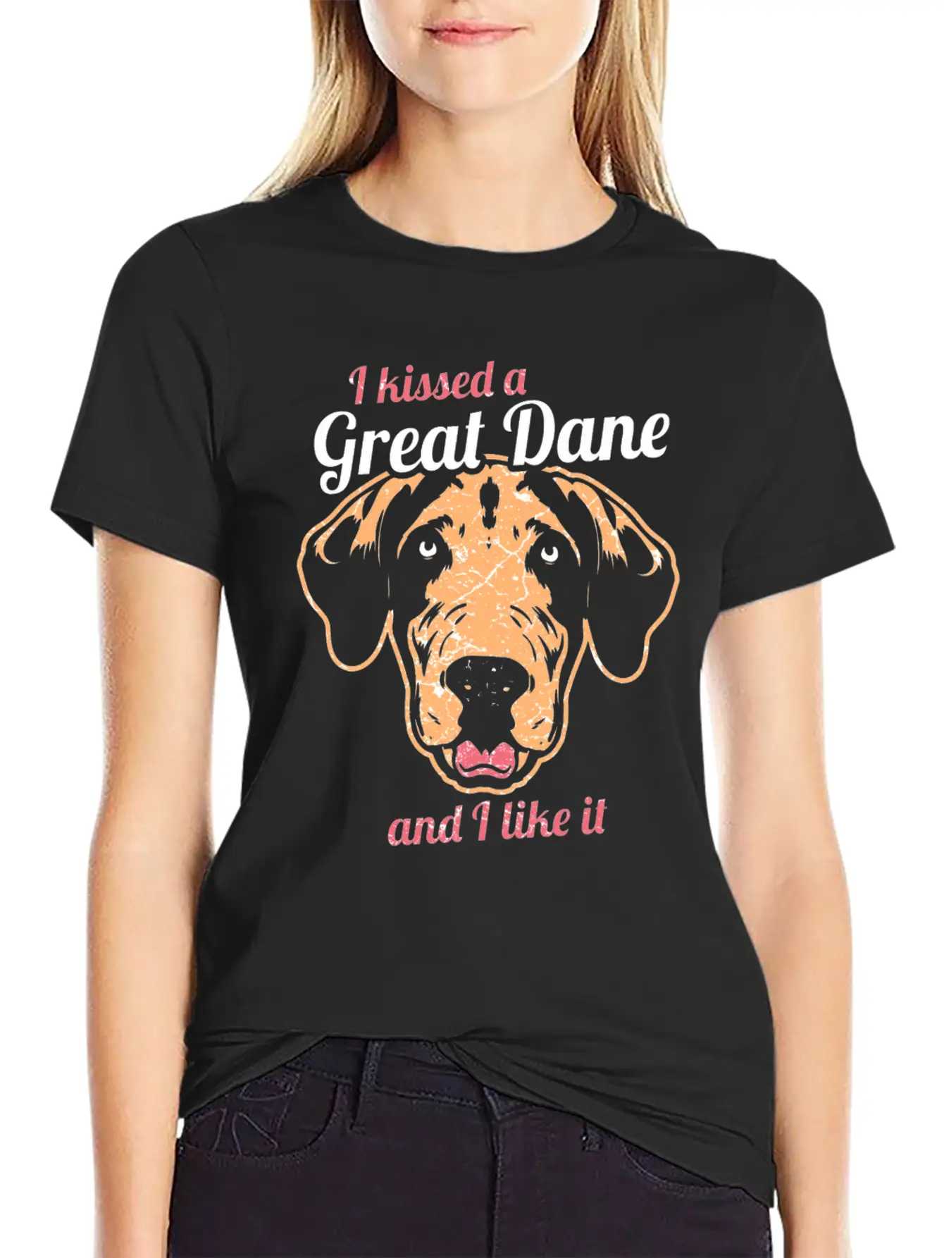 Great Dane Dog Lover Dogs Gift Unisex Casual T-Shirt ¨C Clean Design For Daily Comfort