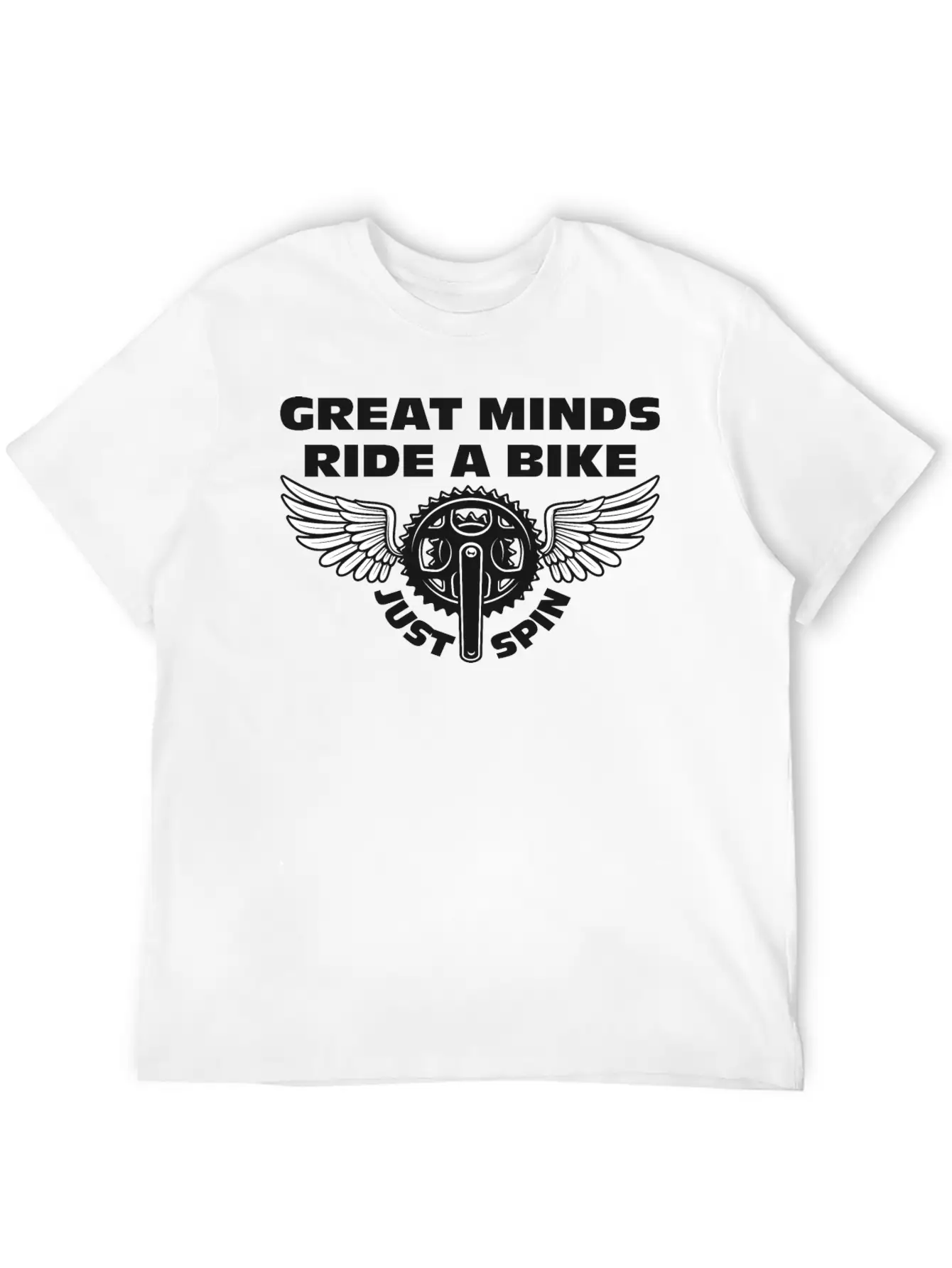 Great Minds Ride A Bike Unisex Casual T-Shirt ¨C Clean Design For Daily Comfort