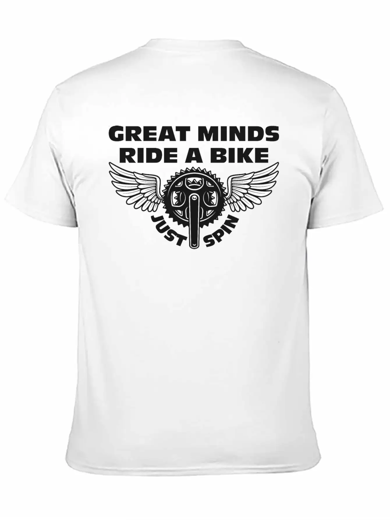Great Minds Ride A Bike Unisex Casual T-Shirt ¨C Clean Design For Daily Comfort