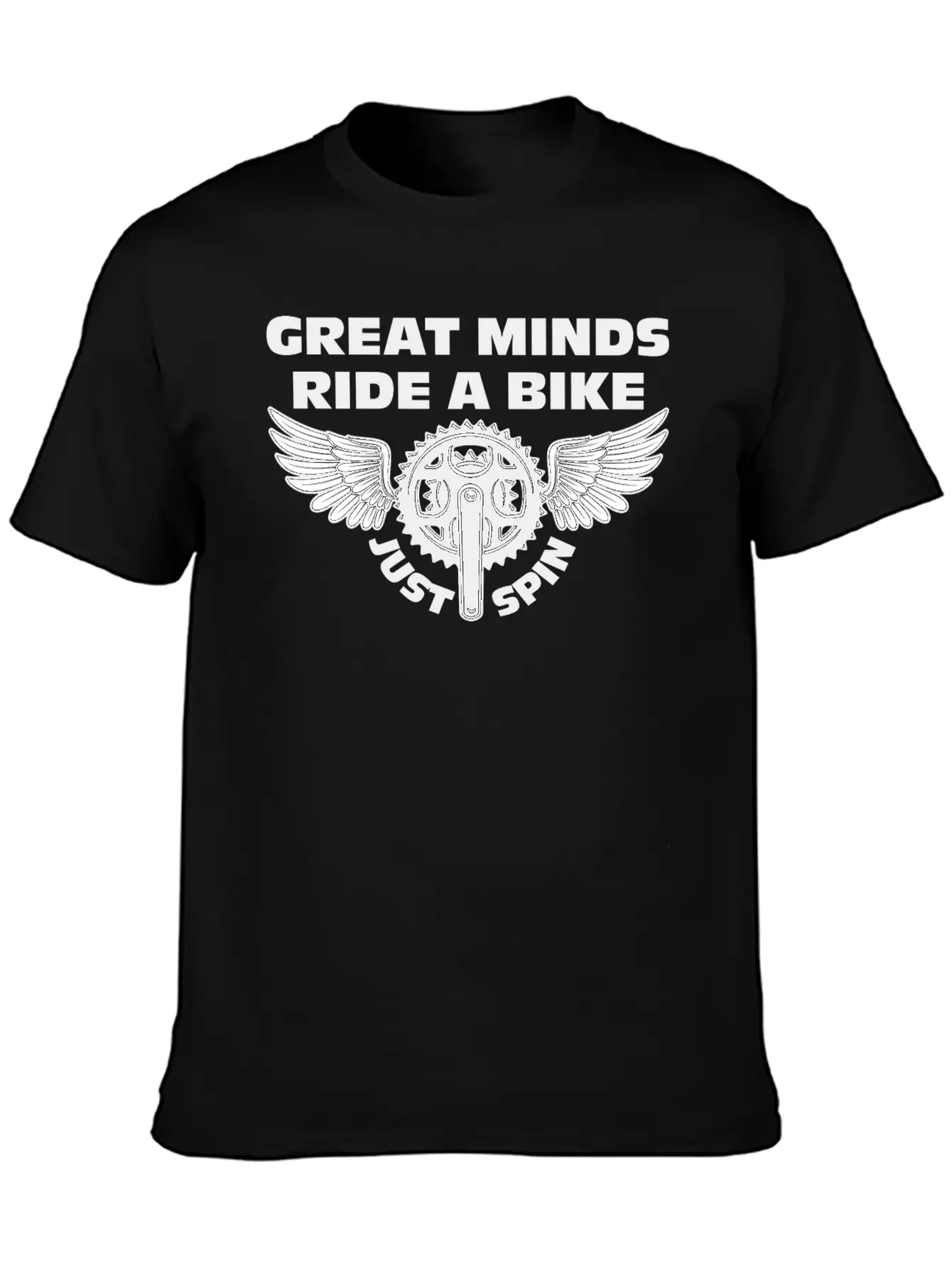 Great Minds Ride A Bike Unisex Casual T-Shirt ¨C Clean Design For Daily Comfort