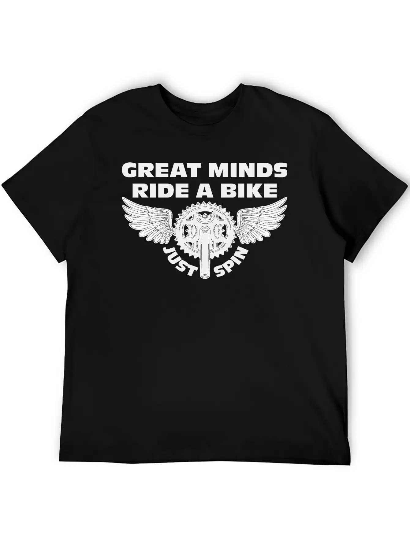 Great Minds Ride A Bike Unisex Casual T-Shirt ¨C Clean Design For Daily Comfort
