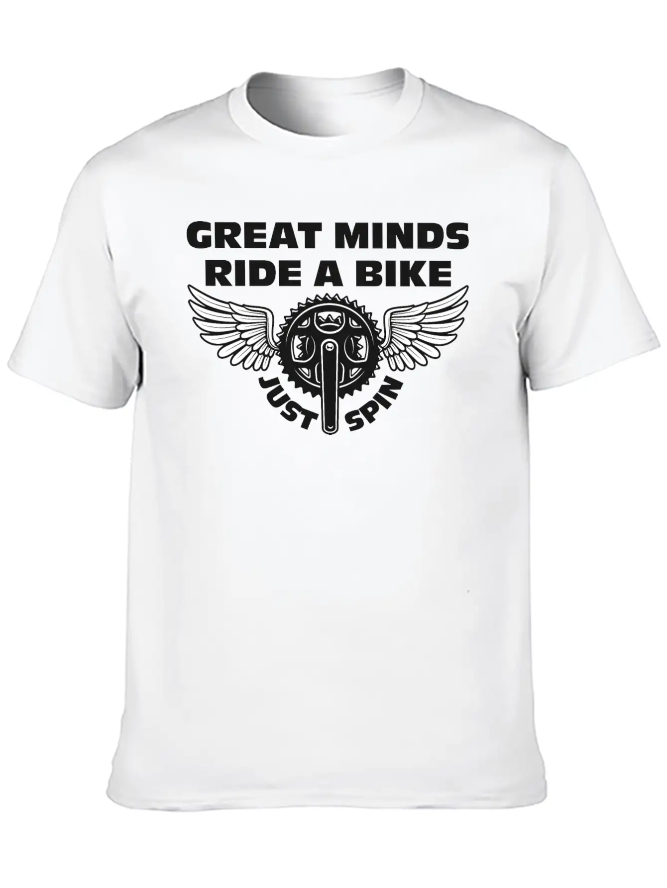 Great Minds Ride A Bike Unisex Casual T-Shirt ¨C Clean Design For Daily Comfort