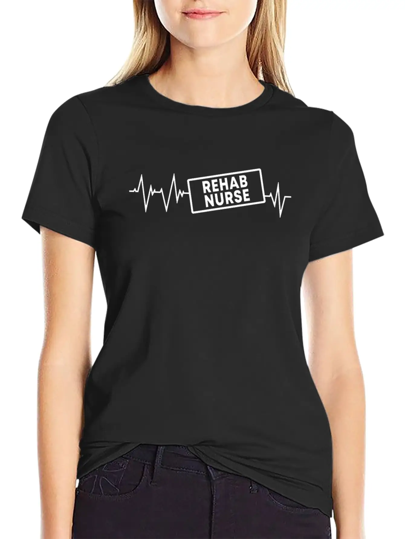 Great Rehab Nurse Heartbeat Outfit Essential Cotton Tee For Daily Outfits ¨C Unisex Style