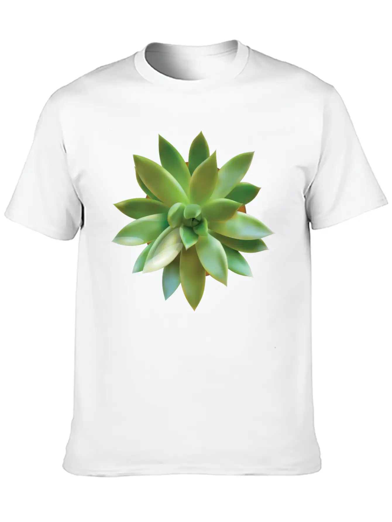 GREEN CACTUS Soft Cotton Short Sleeve Tee ¨C Unisex Wardrobe Staple